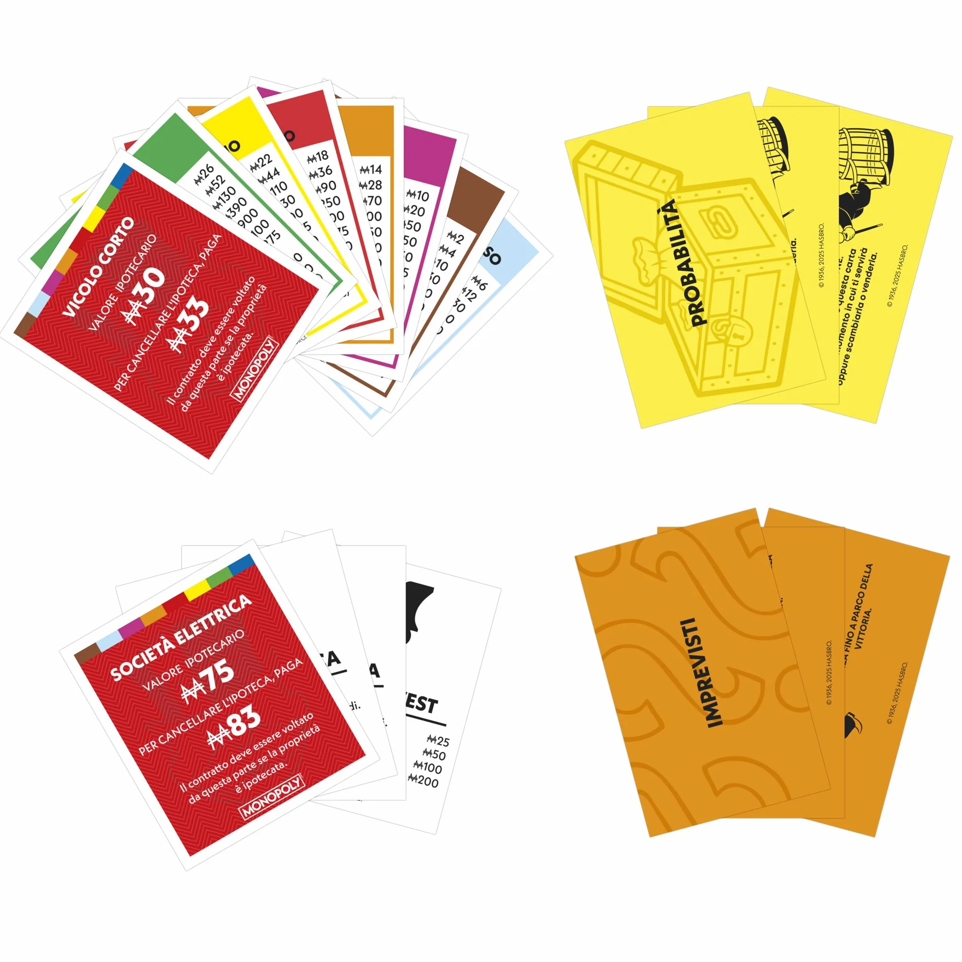 Monopoly Gioco da Tavolo Hasbro per Famiglia 2-6 Giocatori 8+ Anni Italiano Vaschetta Contenitore Pedine Grandi
