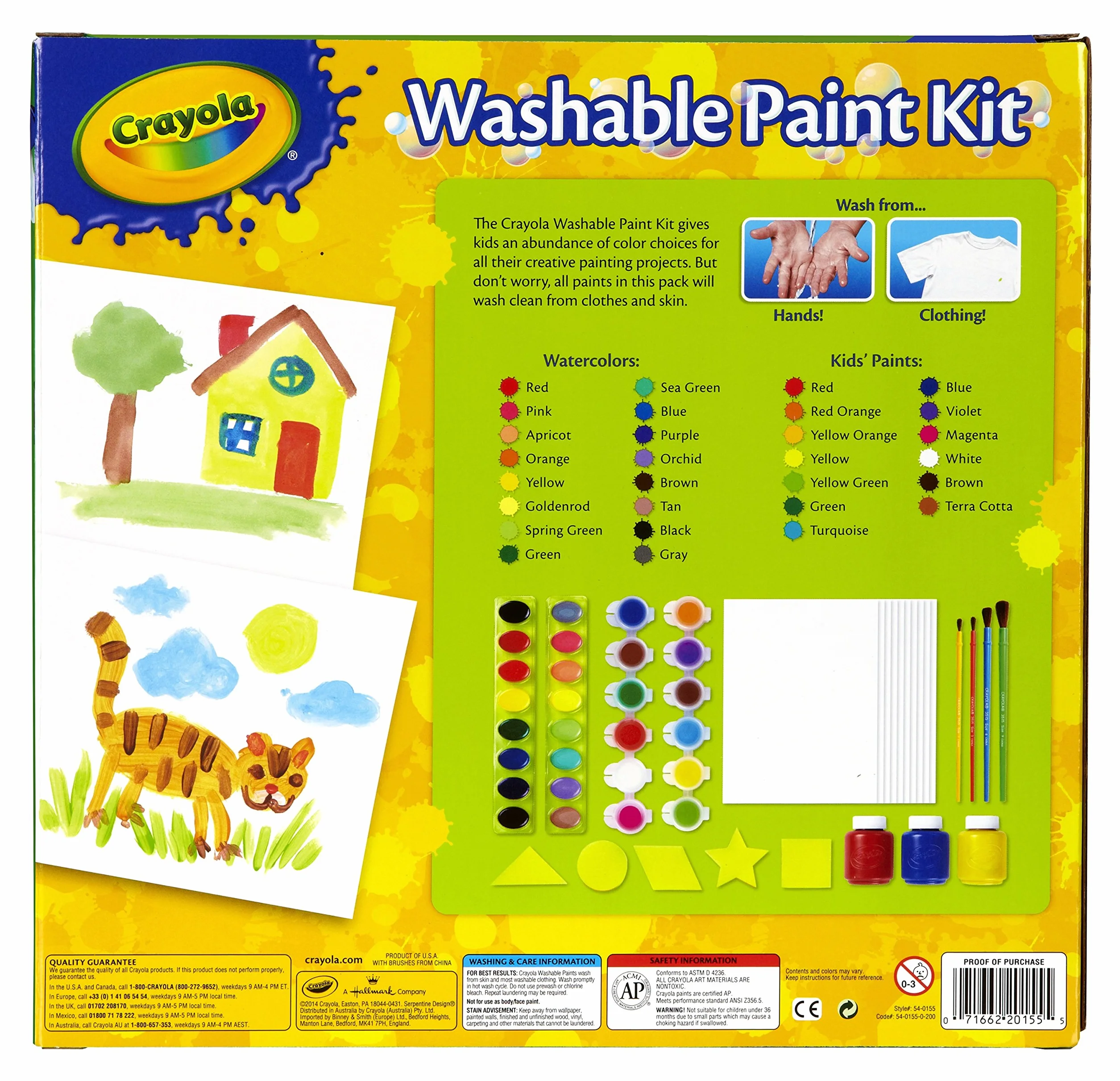 CRAYOLA Set Pittura Lavabile 40 Pezzi, attività Creativa per Bambini