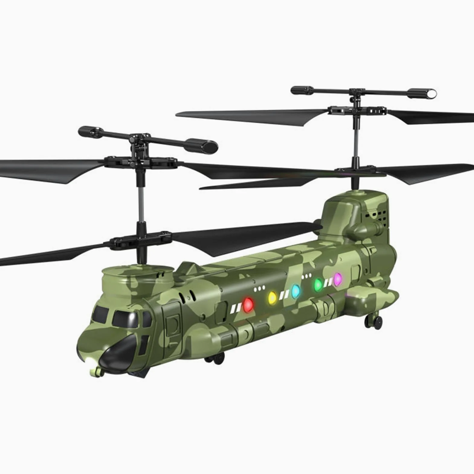Elicottero RC da 2,4 GHz con Telecamera HD, Luci a LED per il Mantenimento Dell'altitudine per la Fotografia Aerea, Volo Indoor e Outdoor