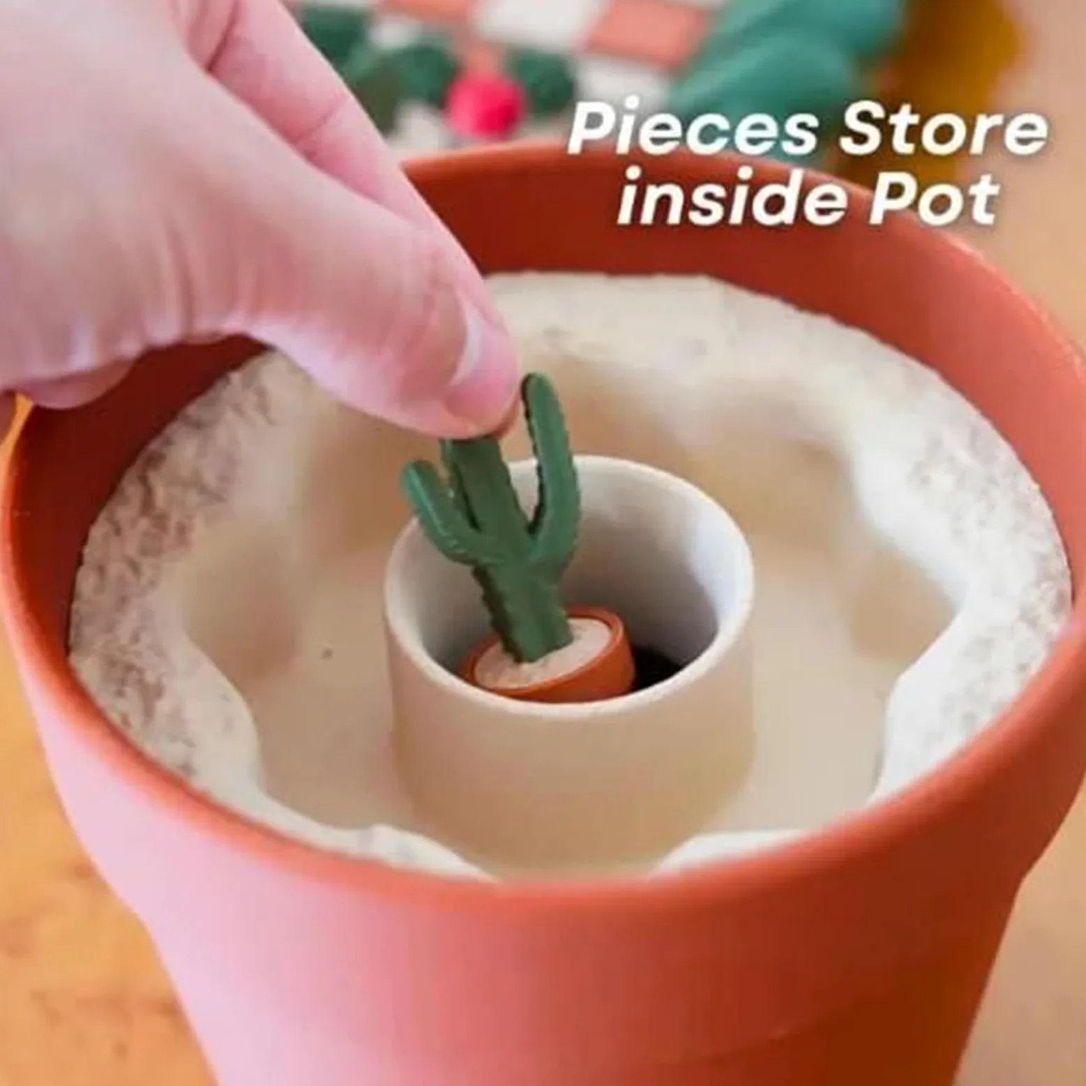 Set di Scacchiera A Formadi Cactus, Scacchiera Magnetica Arrotolabile A Forma di Cactus Portatile, Decorazione da Tavolo per Viaggi, Adulti, Principianti, Amanti Delle Piante