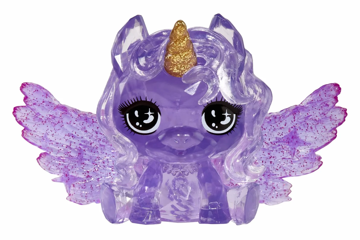 Rainbow High Littles Rainbow Fantasy Fairies & Pet - Amethyst, Viola - Bambola Piccola 14 cm Snodata e Animaletto Magico Unicorno Pegaso Fantasy con Ali da Fata intercambiabili. Età 4+