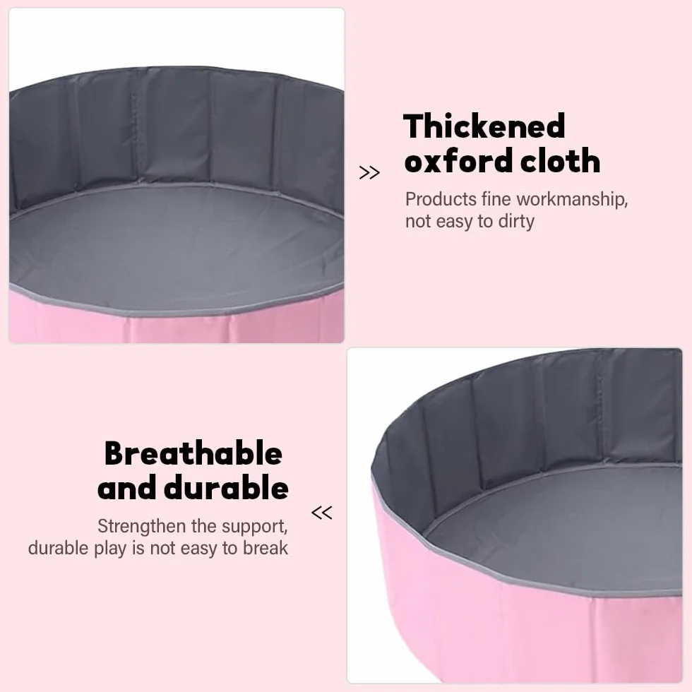 Piscina di palline, Piscina di palline pieghevole per bambini, 80 cm, per bambini, ragazze e ragazzi, box/recinto portatile per neonati, Piscina di palline rotonda Baby Round Ocean per cani
