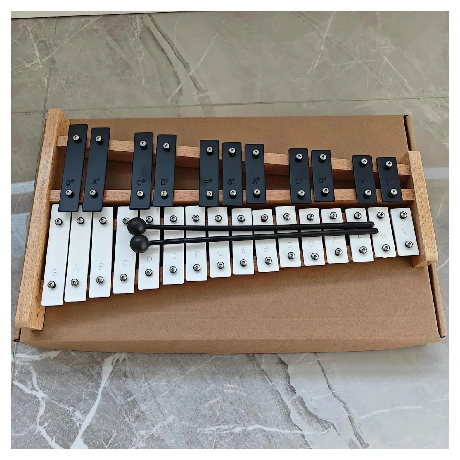 27 Notes Glockenspiel Xylophone | Musica for percussioni manuali for abilità motorie