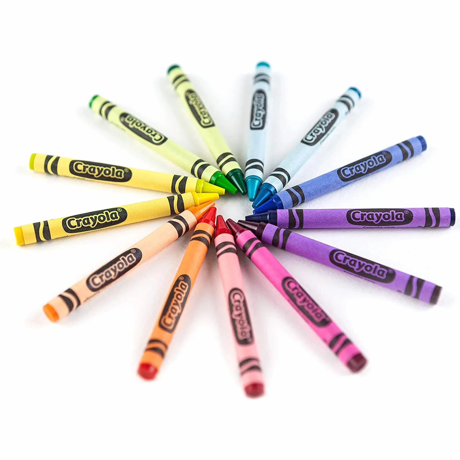 CRAYOLA Pastelli a Cera, Confezione da 64 crayon, Temperino Incluso nella Confezione, per Scuola e Tempo Libero, 64 Colori Assortiti, Realizzati con Energia Solare, 52-6448