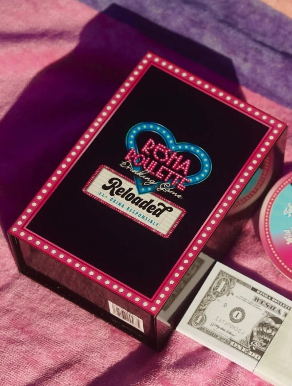 Caresha Please Resha Roulette Drinking Game Reloaded, Fun Card Games, 21+ Drinking Game Set with Spinner, Dare Cards, And Play Money, Adult Party Game for Game Nights, Birthdays, And Gathering
