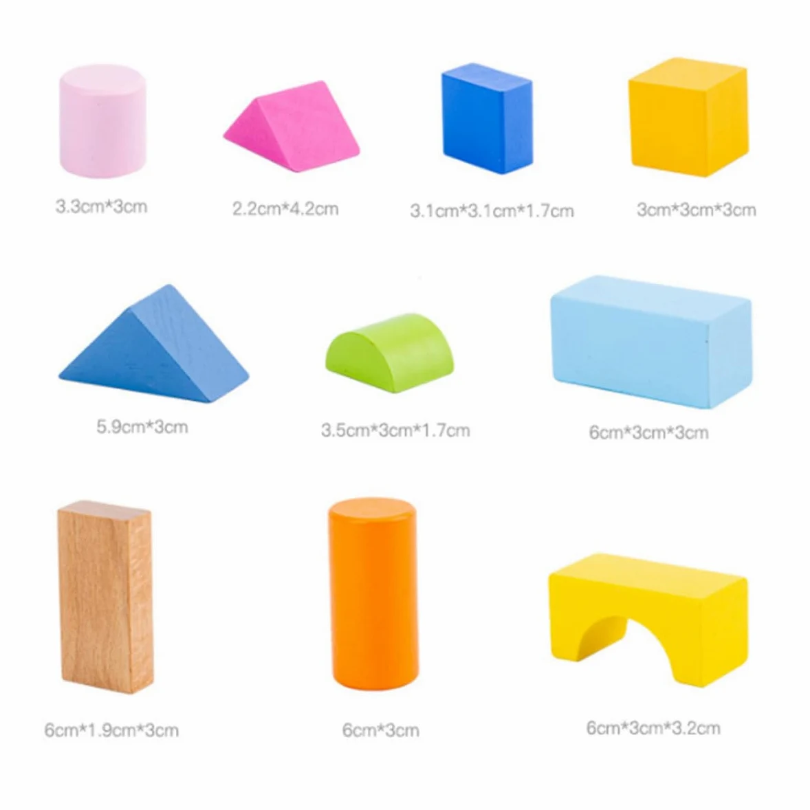 VICASKY Giocattolo Educativo per Bambini 100 Pezzi Blocchi in Plastica Forme Geometriche Colorate per Gioco e Apprendimento Sicuro e Stimolante