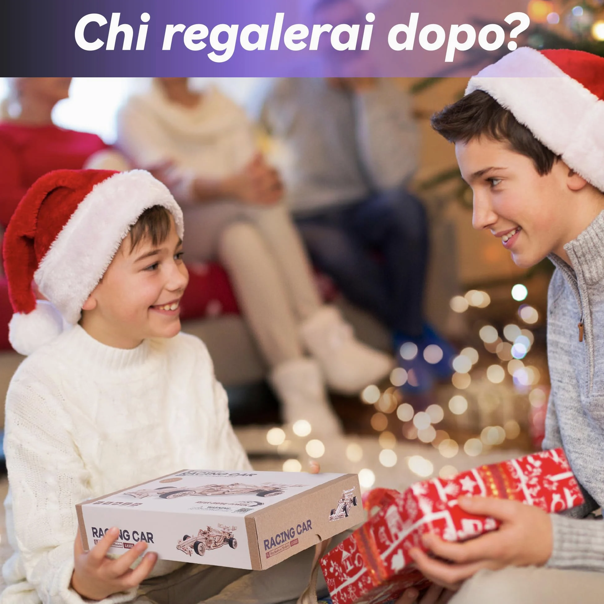 ROWOOD Kit di modelli di auto da corsa in legno per adulti e ragazzi da costruire, puzzle in legno 3D, kit di costruzione di modelli di veicoli, kit di artigianato fai da te, regalo creativo per lui
