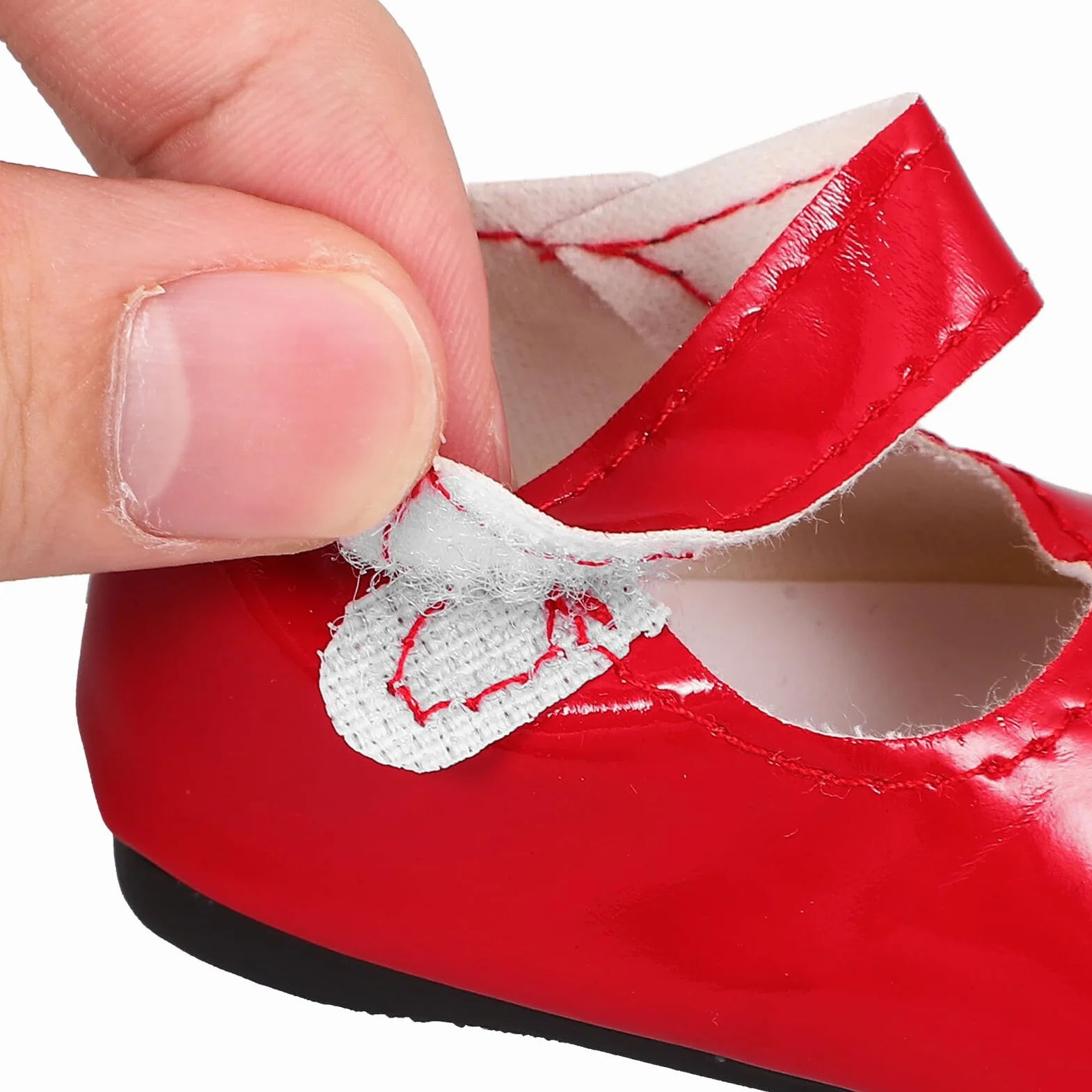 Scarpe per Bambole Rosse in Pu Design Miniatura che Migliorano L'aspetto della Bambola, per Occasioni Speciali e Compleanni