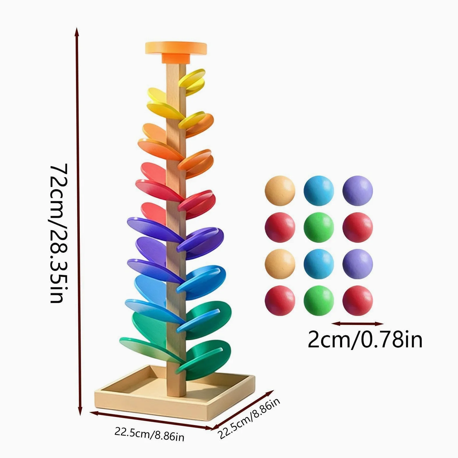 Pista Per Biglie Giochi Musicali Con Biglie A Caduta E Smistamento | Giochi Per Bambini Di Apprendimento Dei Colori Con Percorso Per Palline Per Bambini E Bambine, Casa, Asilo, Feste Di