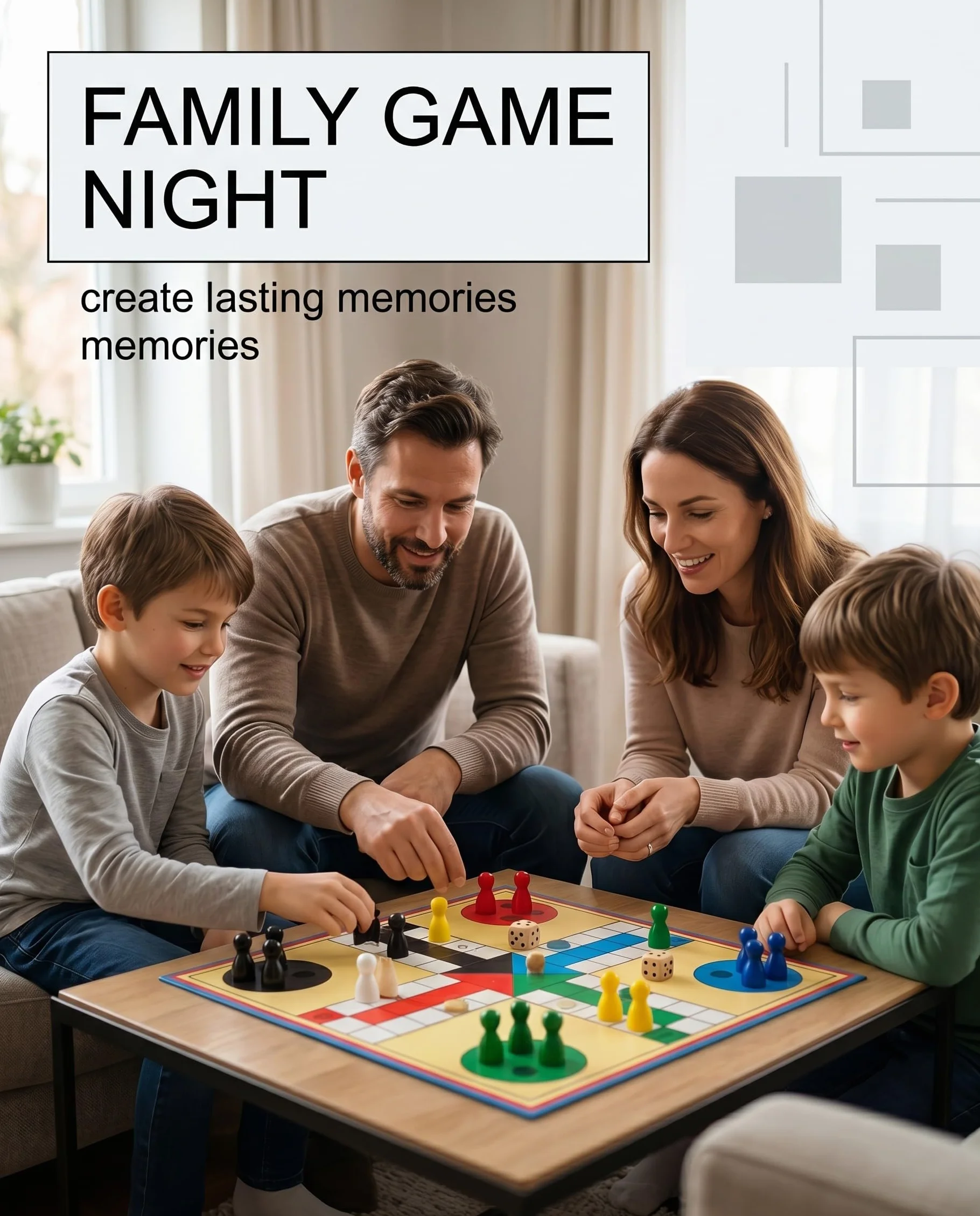 Pedine Sagomate in Legno, 30 Pezzi Multicolori (6 Colori) + 3 Dadi, Set Universale per Giochi da Tavolo, Ricambi e Progetti DIY Creativi