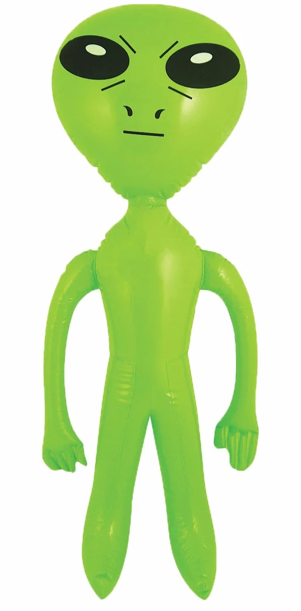 Henbrandt Fantascienza aliena gonfiabile 64 centimetri verde