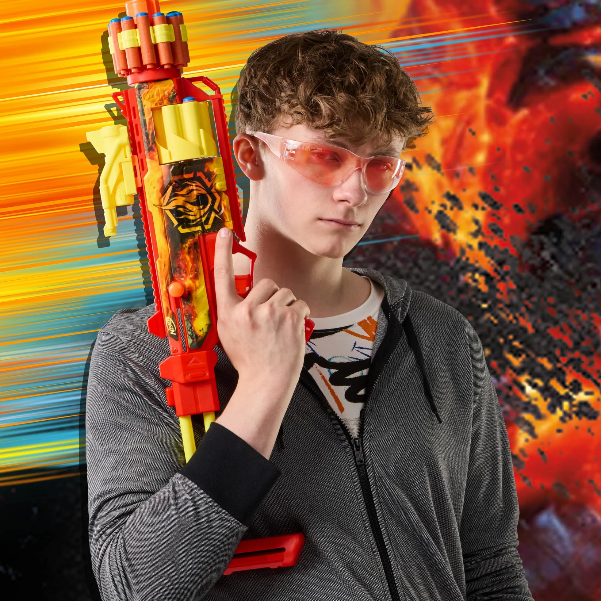 Nerf FlareFusion e blaster N1, 18 dardi