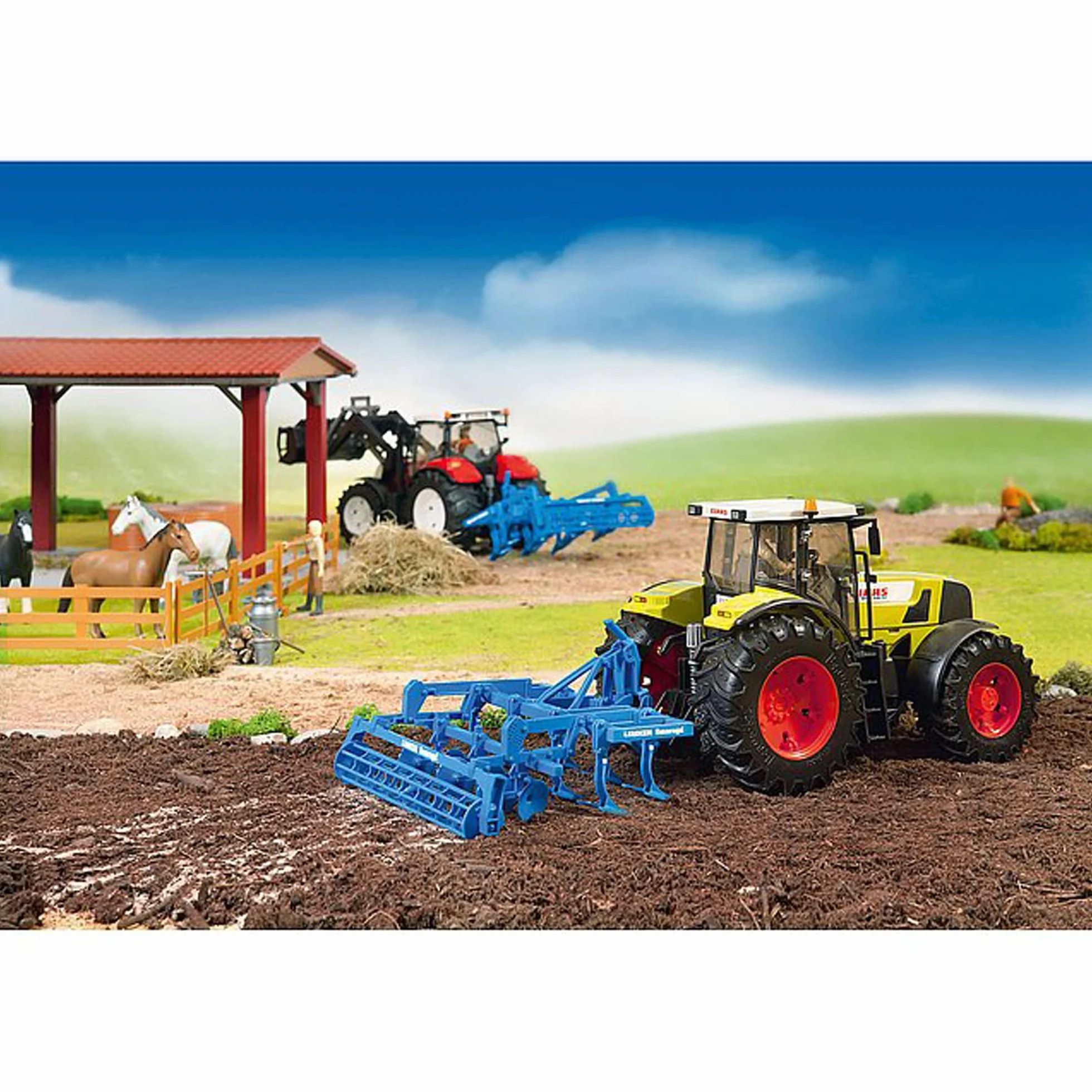 bruder 02329 - Accessori coltivatore a dischi Lemken, coltivatore, azienda agricola, rimorchio del trattore