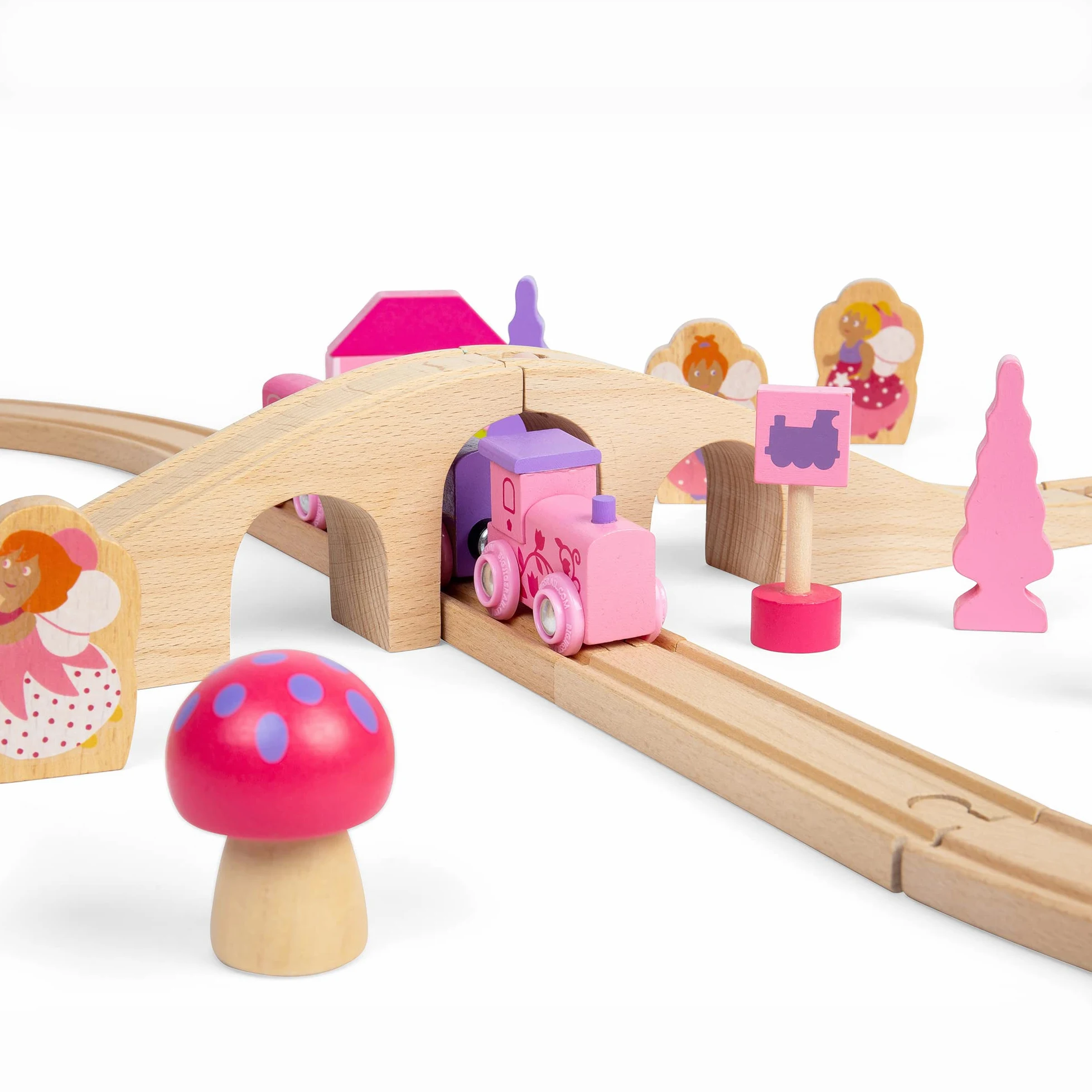 Bigjigs Rail Kit Trenino fatato e Binario a Forma di Otto