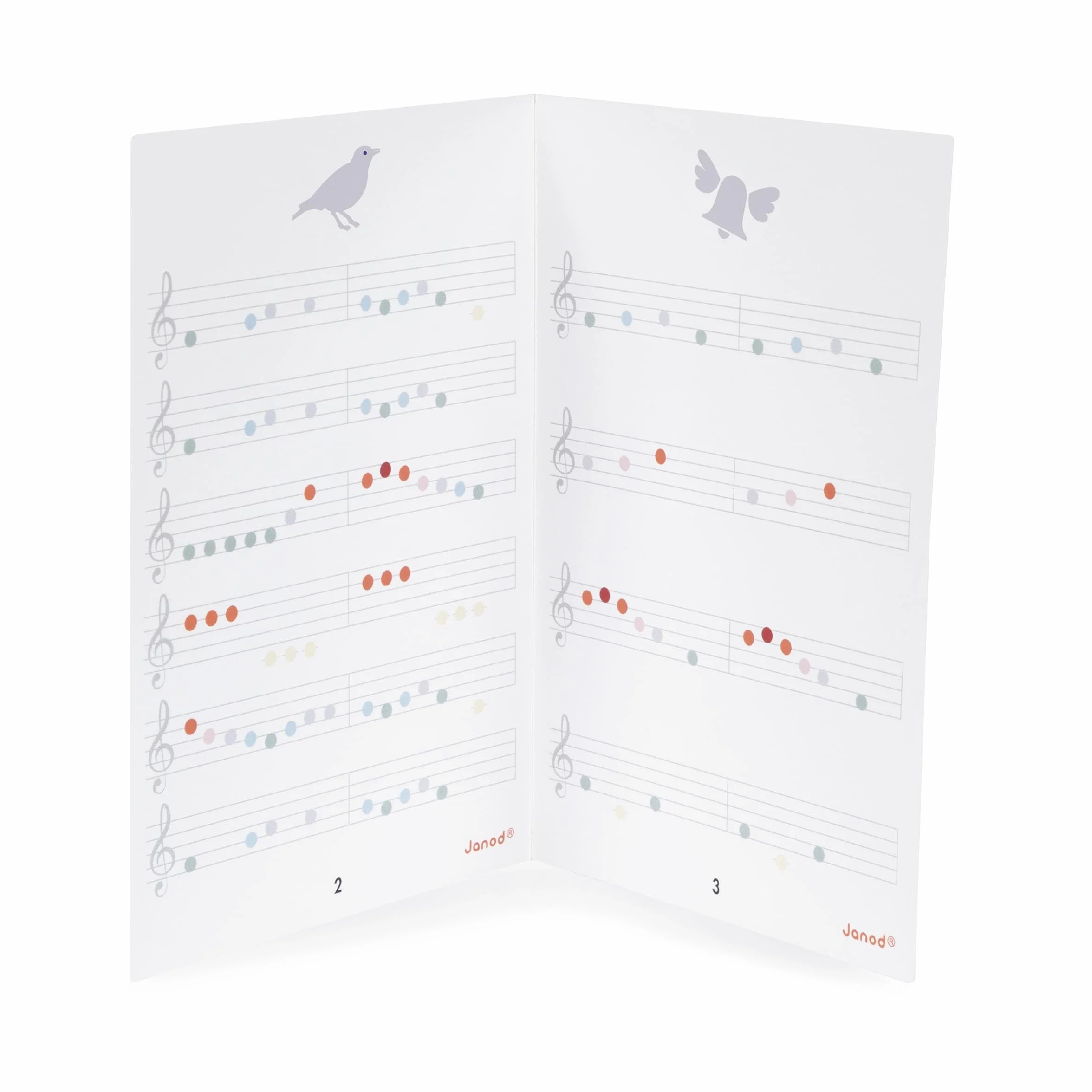 Janod - Il Mio Primo Pianoforte Elettronico Coriandoli (Legno), Strumento Musicale per Bambini, Giocattolo di Imitazione e Risveglio Musicale - da 3 Anni in su, J07618