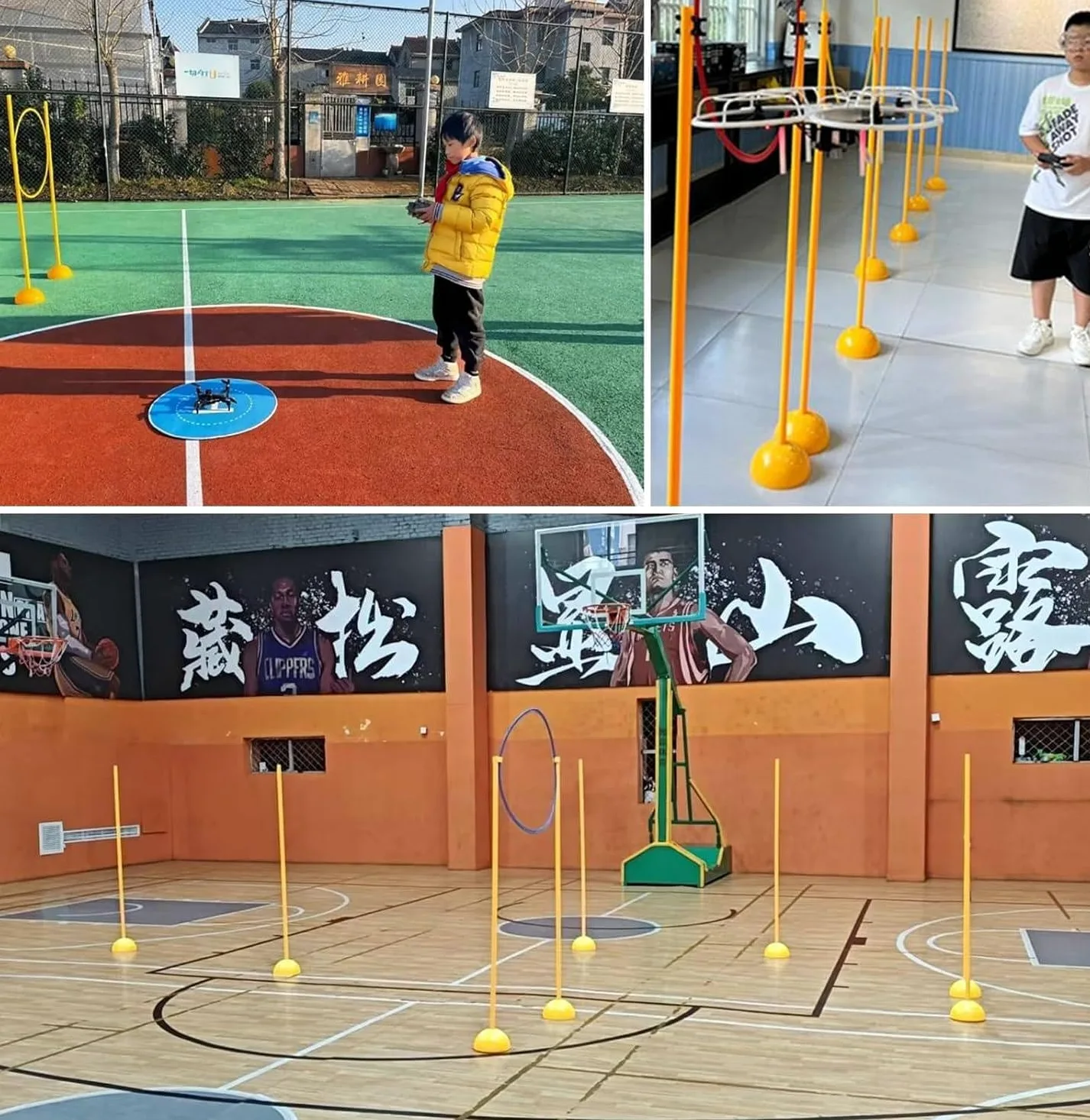 Drone Racing Obstacle Course Kit – Cancelli a cerchio portatili per allenamento in interni ed esterni con difficoltà regolabile