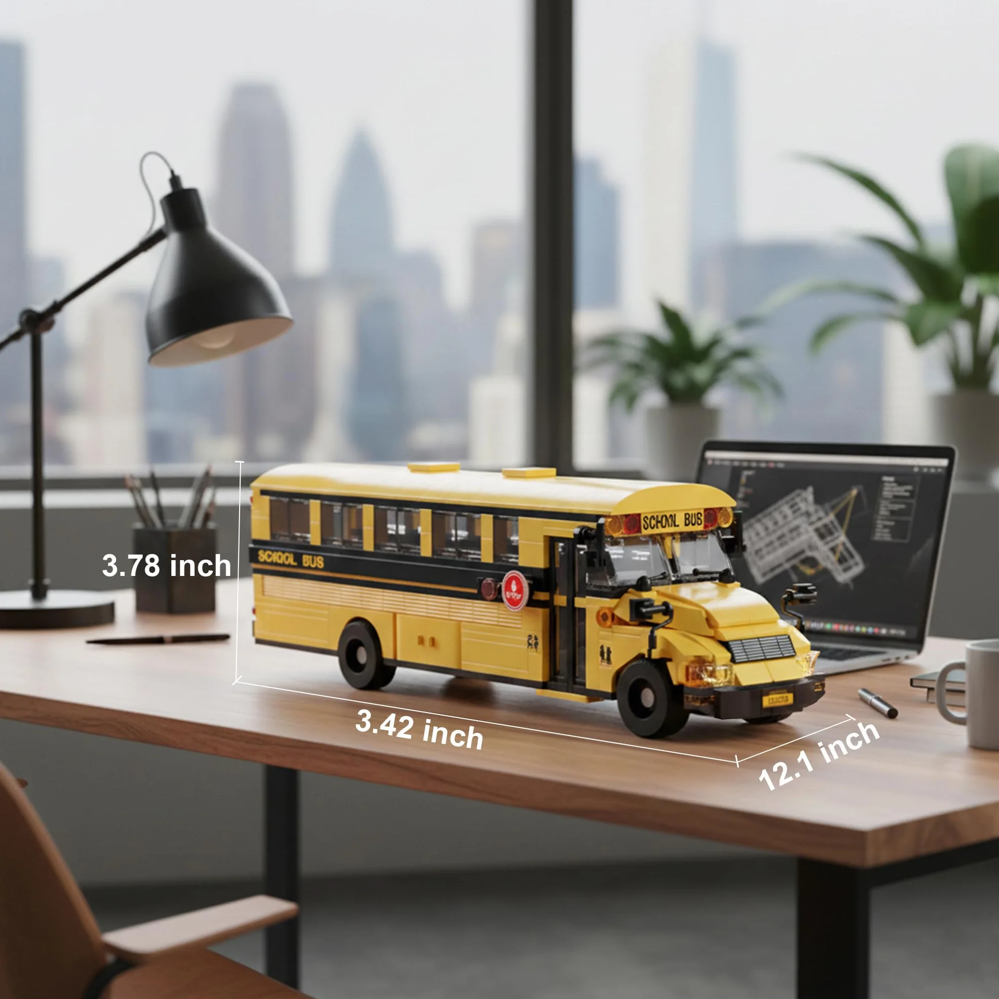 Mavo brix Set di Costruzioni Autobus Scolastico, Modello Educativo STEM, Compatibile con Lego, Autobus Giallo per il Trasporto Scolastico, Regalo per Adulti e Ragazzi 14+, 788 Pezzi
