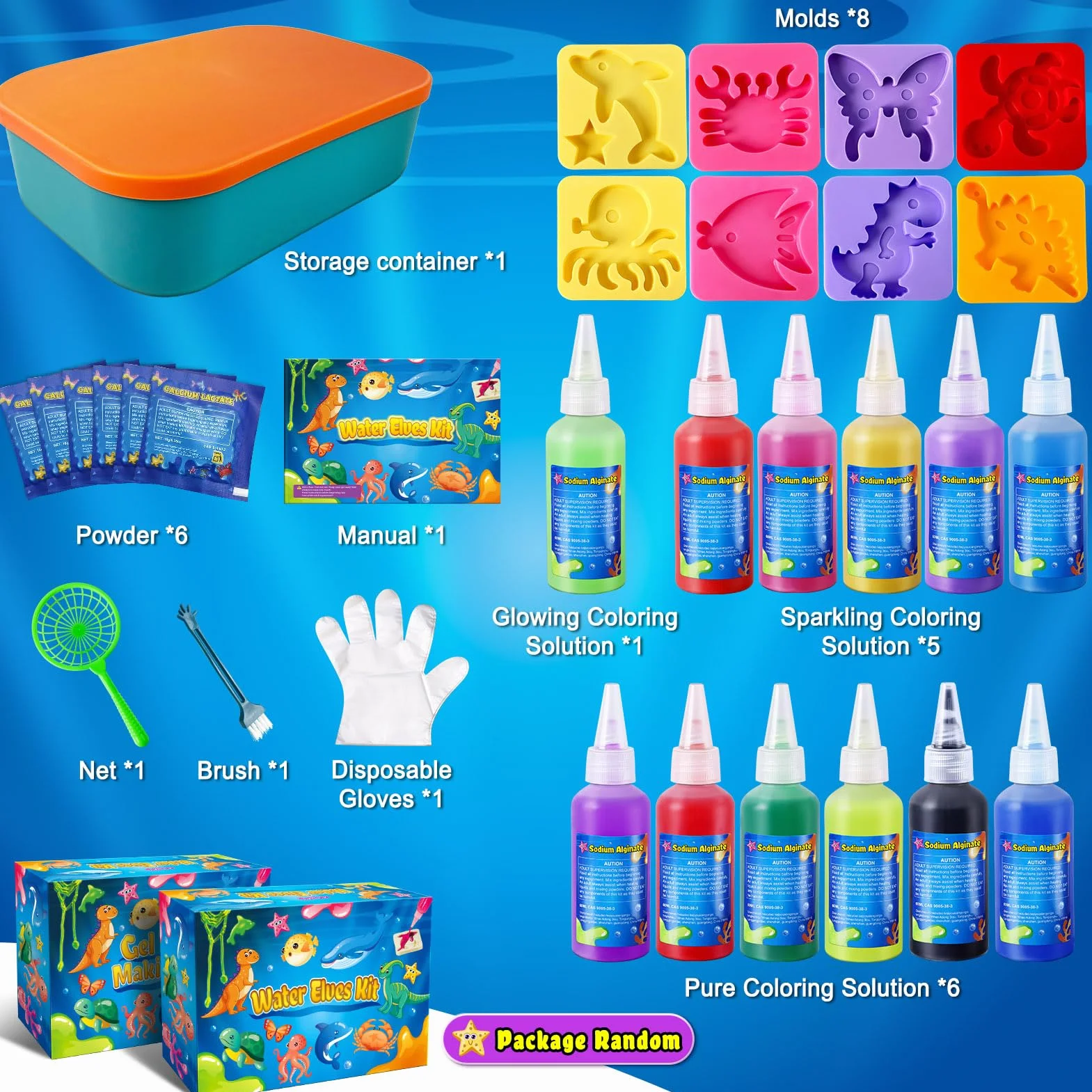 JOPSHEEN Magic Water Elf, 12 Colori Magico Acqua Fairy per Bambini, Attivita Creative Bambino, DIY Giocattolo Fatto a Mano per Ragazzi e Ragazze