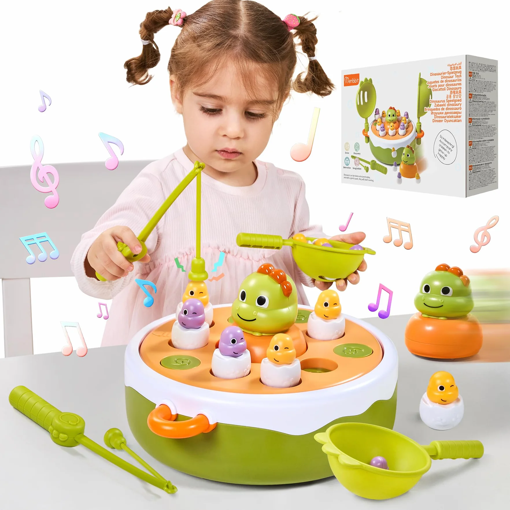 Giochi Bambini 3 Anni, Gioco Pesca Bambini 4-in-1 Giocattoli magnetici Giochi Montessori Bambini 3 4 Anni, Regalo Bambina Bambino Giochi