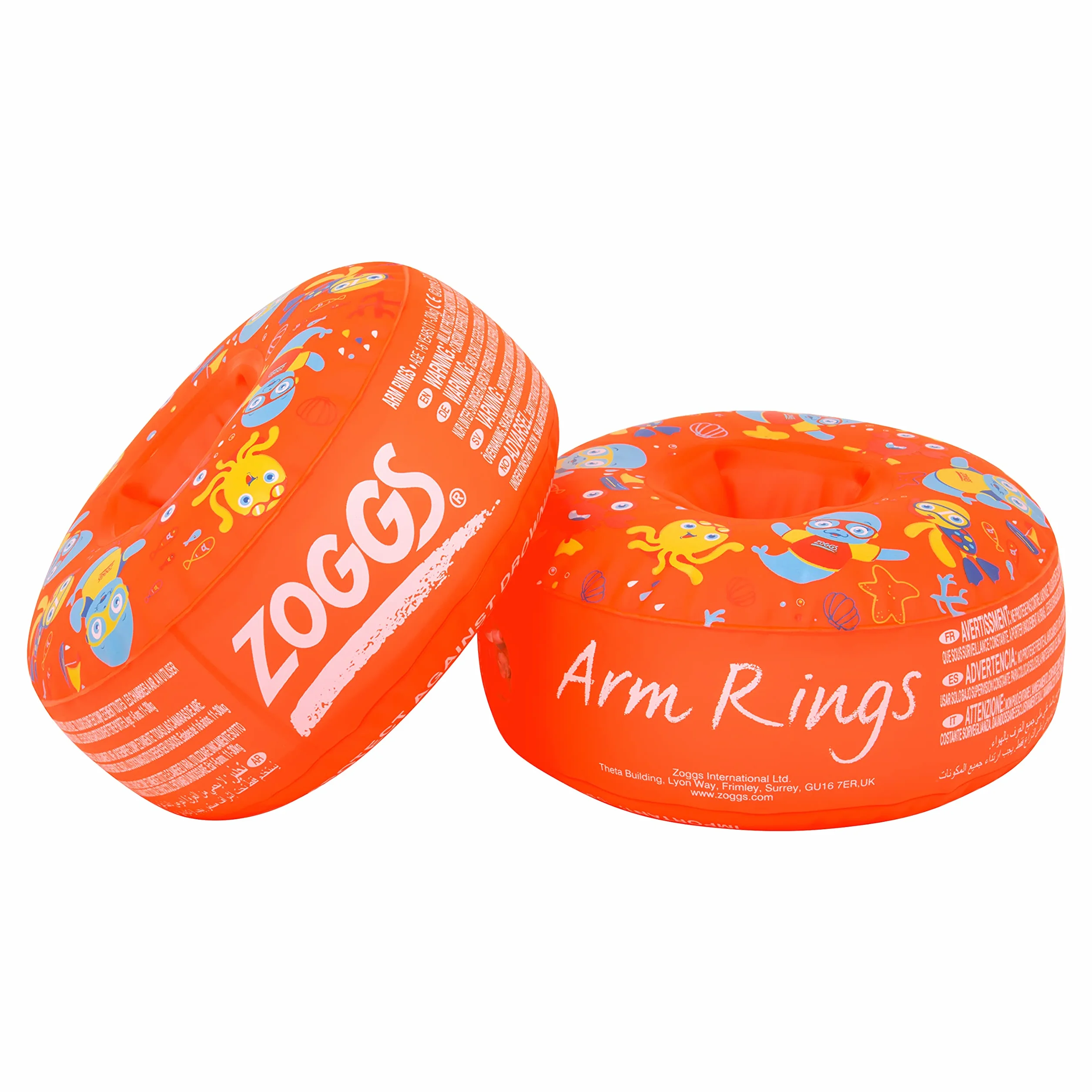 Zoggs Anelli per braccio, doppia galleggiabilità, bracciali da nuoto per bambini