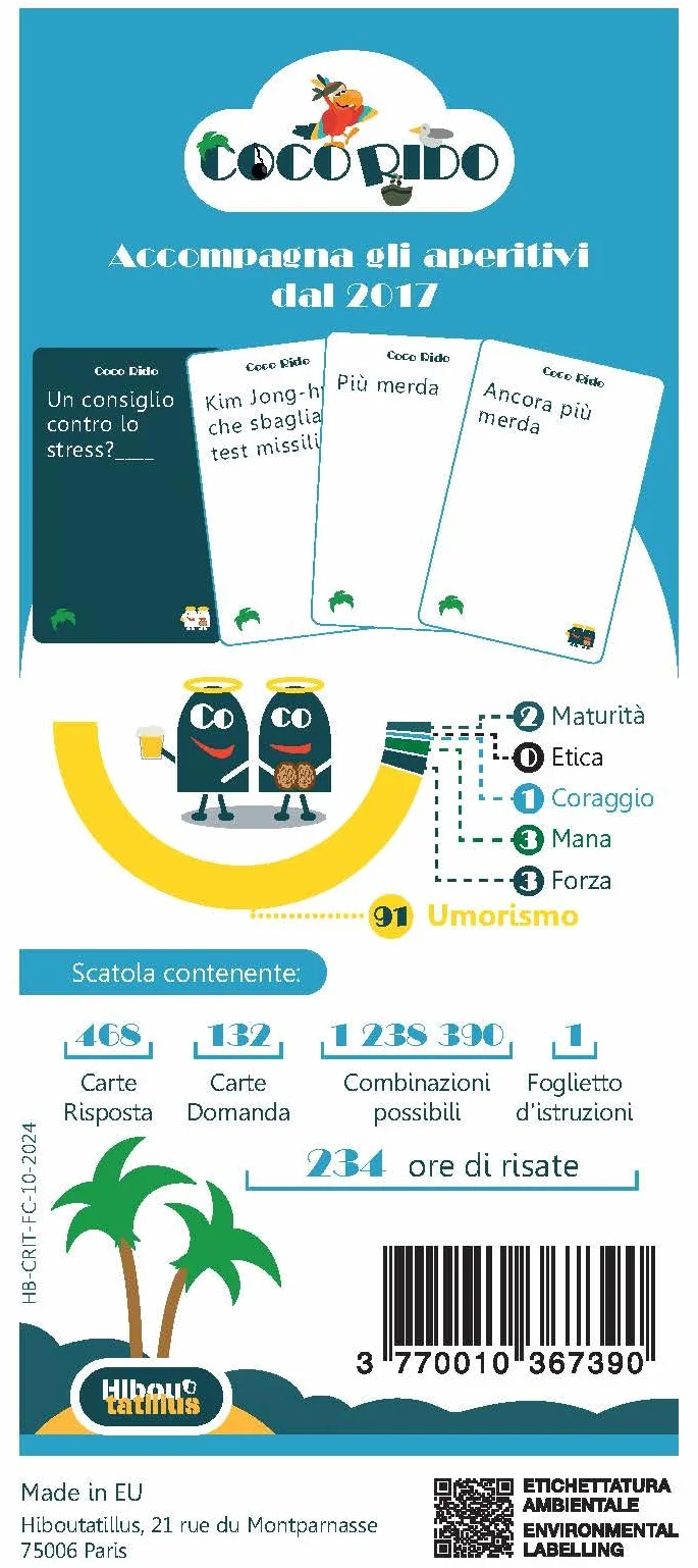 Asmodee Coco Rido 2.0 Gioco da Tavolo per Adulti Black Humor 3-10 Giocatori 18+