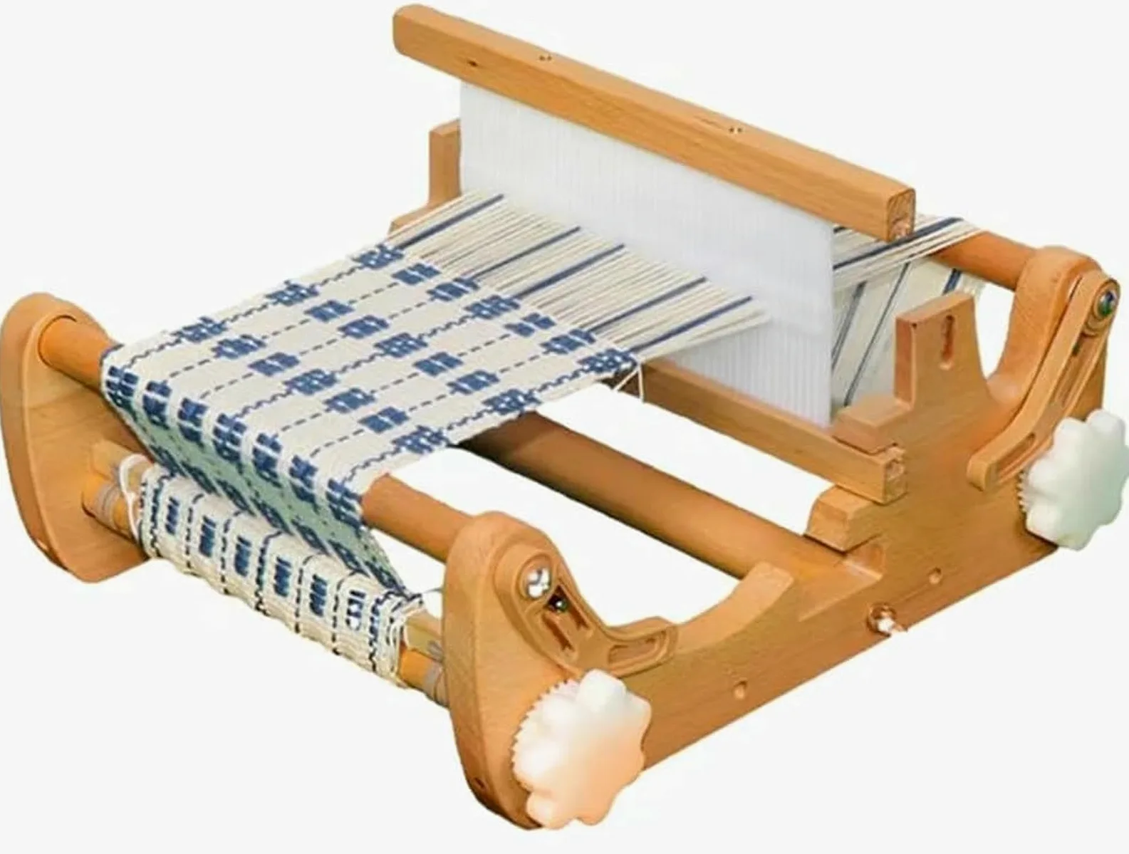 Kit telaio per tessitura, macchina per maglieria tessuta a mano fai da te, supporto per la casa in legno per telaio per tessitura multi-artigianato, con pettine e bobina, per bambini principianti