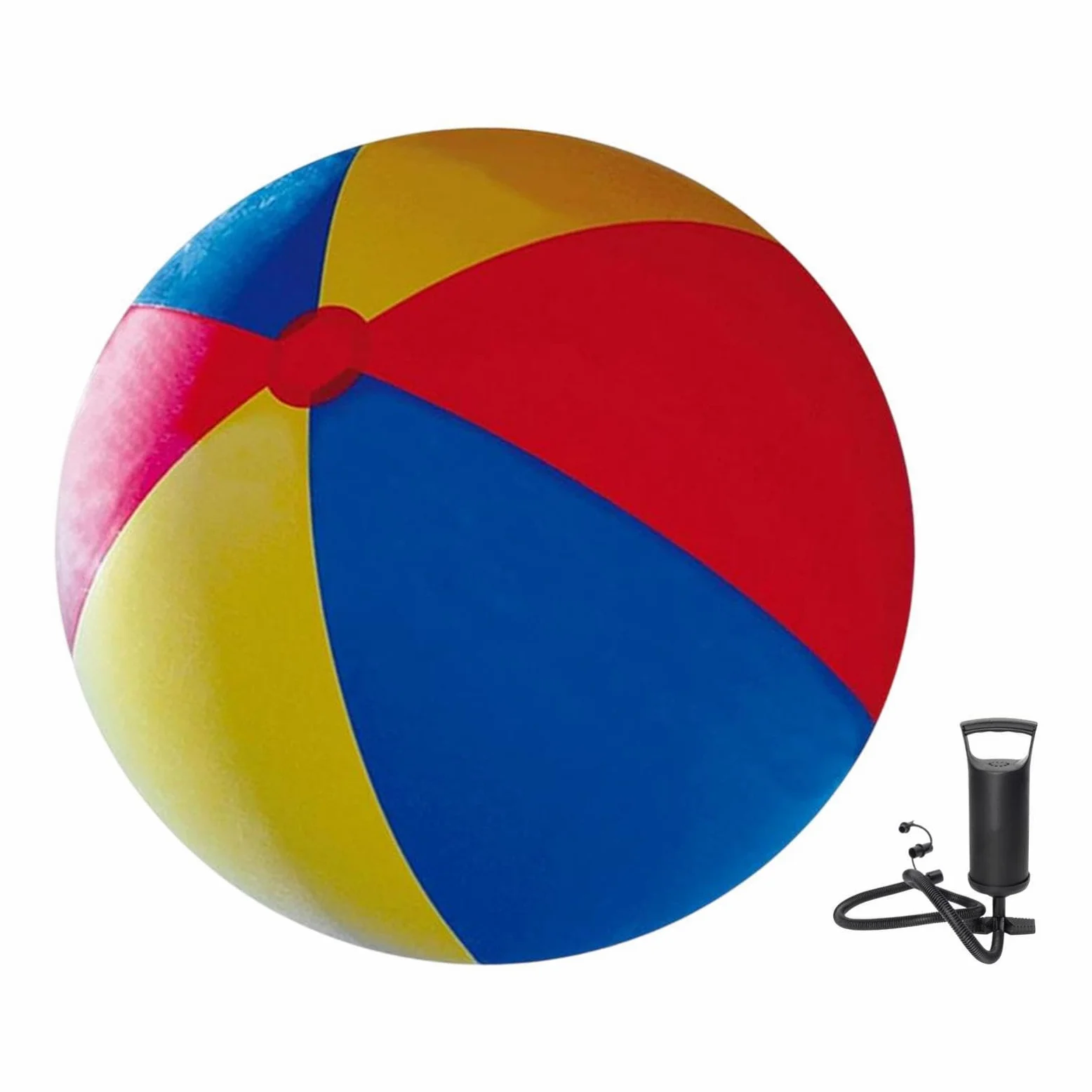 Pallone da Spiaggia Gonfiabile Interattivo in PVC per Giochi Estivi All'aperto, per Feste Ed Eventi, con Pompa Manuale, Diametro 200 Cm