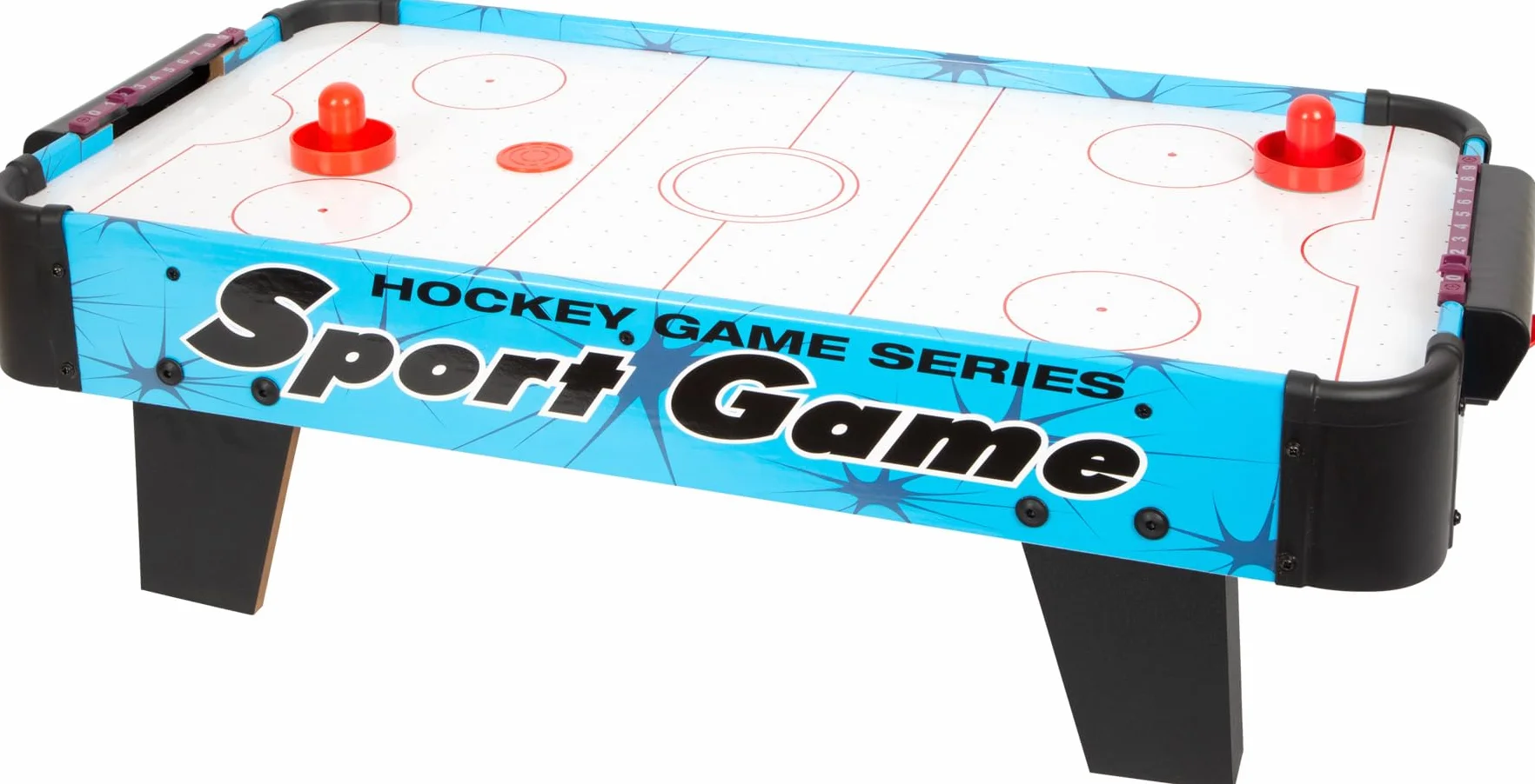 small Foot Tisch-Air-Hockey aus Holz und Kunststoff und kompakter Tischaufleger für Speedhockey