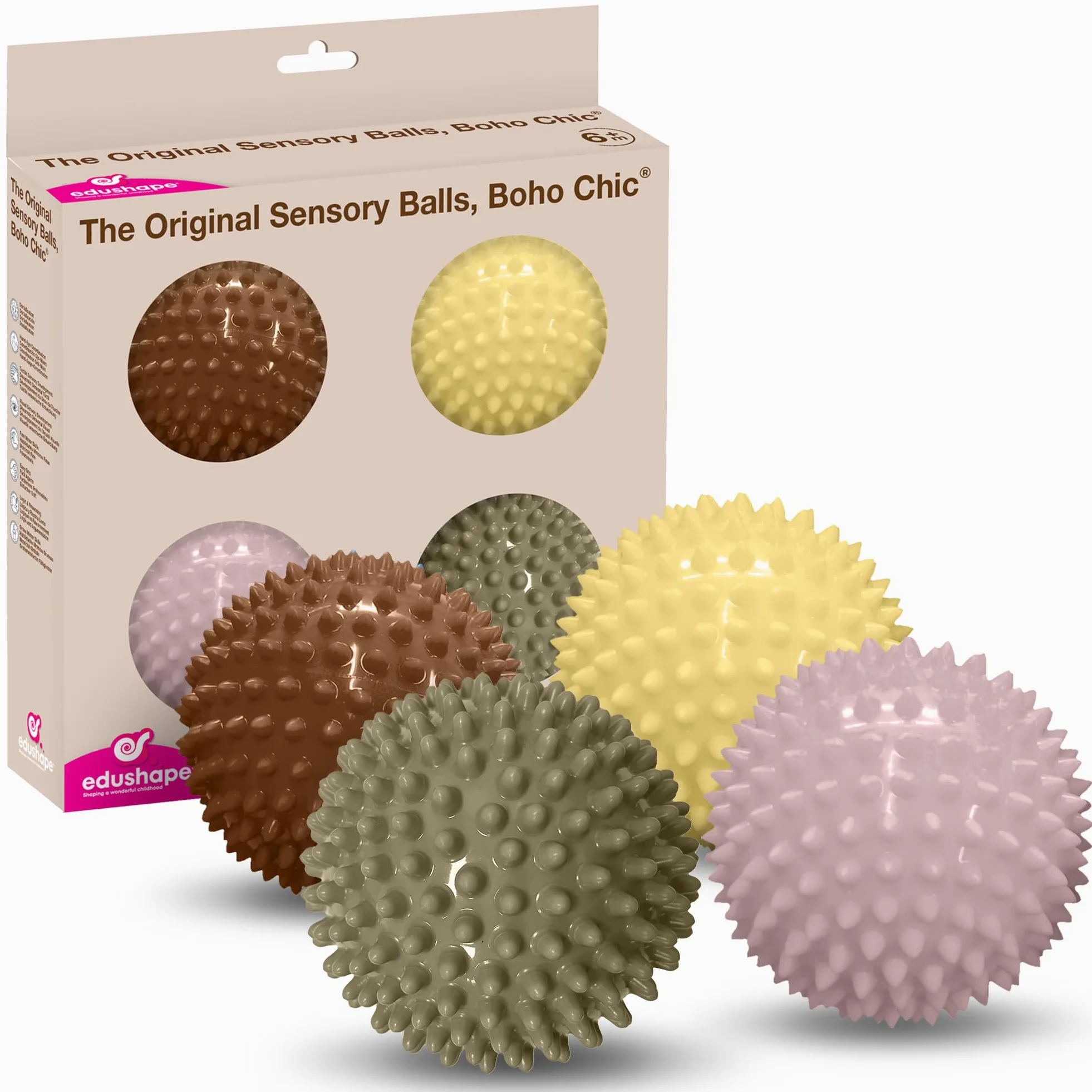 Edushape Sensoriali Palline Boho Chic - 10cm