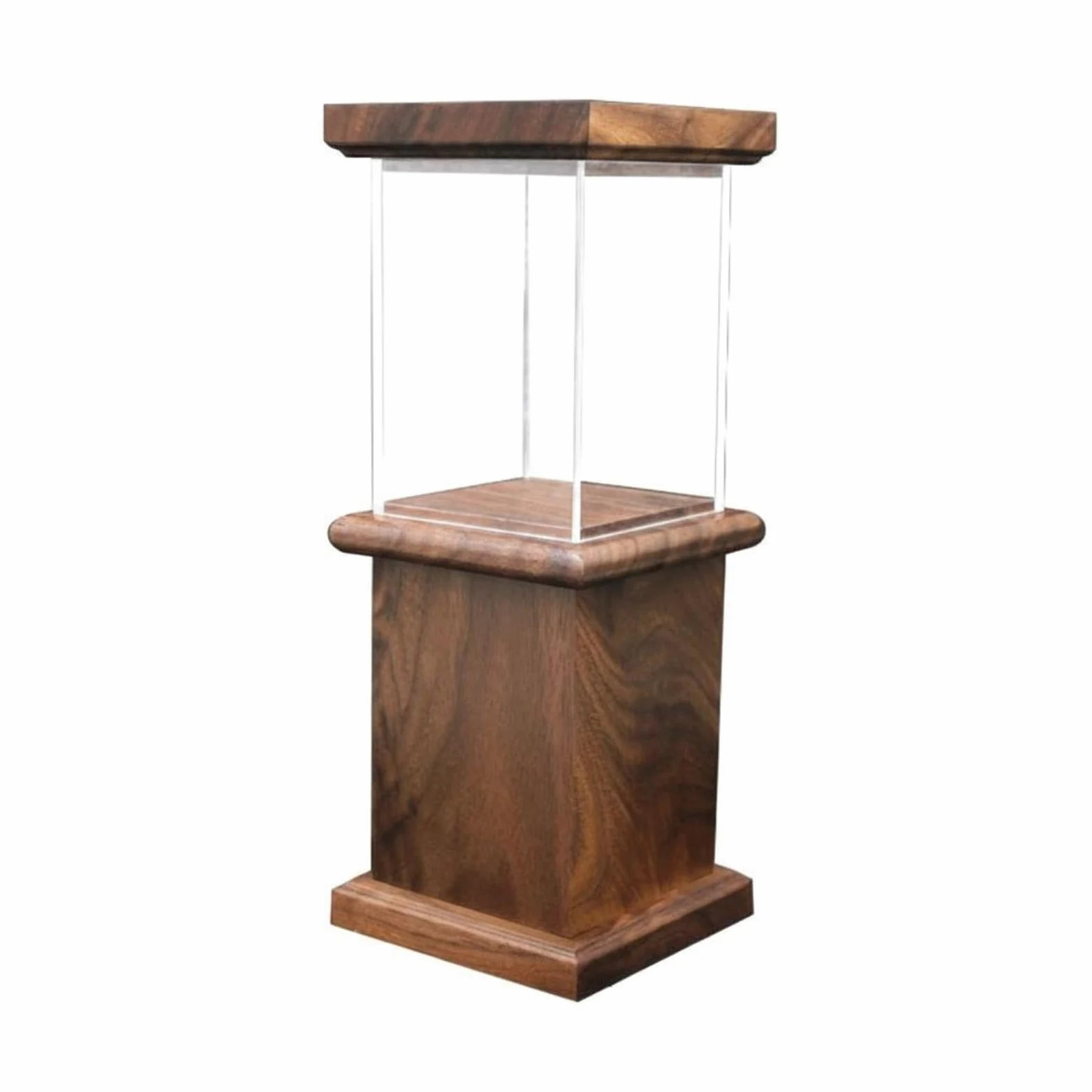 1 Vetrina Espositiva Contenitore Espositore Modelle Box Custodia Base in Legno con Copertura Antipolvere Trasparente Adatta a Esposizione in Salotto , style to 2