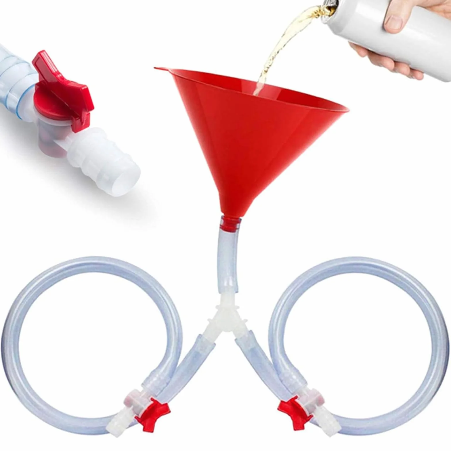 Beer Funnel con Tubo - Doppio Imbuto per Bere - Beer Funnel per Festival e Feste - Funnel Beer Bong - Large Drinking Funnel per alcolici - Beer Funnel con Tubo