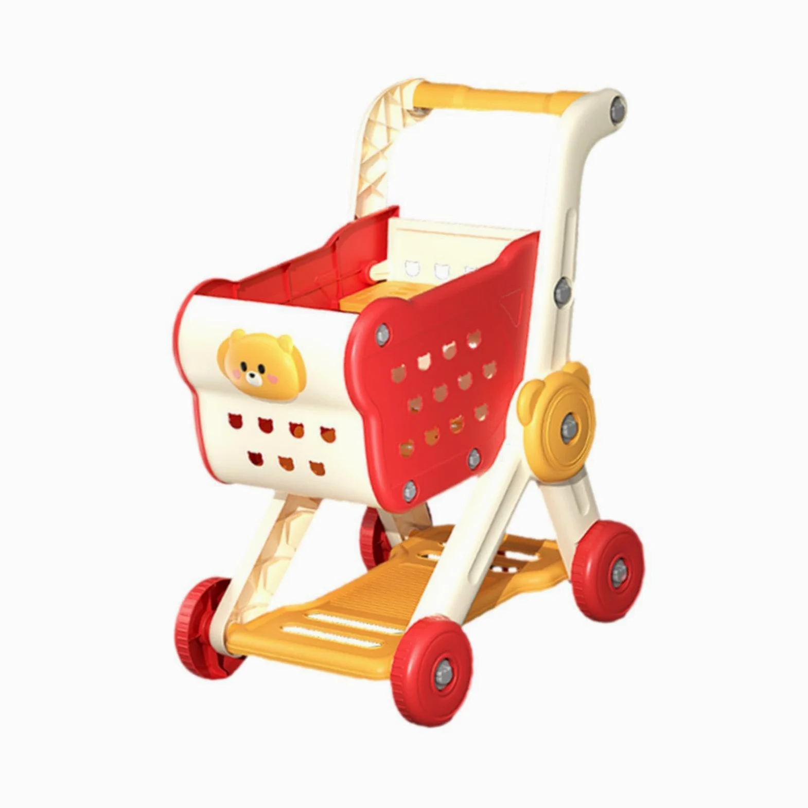 Carrello della spesa Giocattoli per bambini Divertimento educativo Mini carrelli della spesa Esperienza di stoccaggio interattiva Carrello a mano del