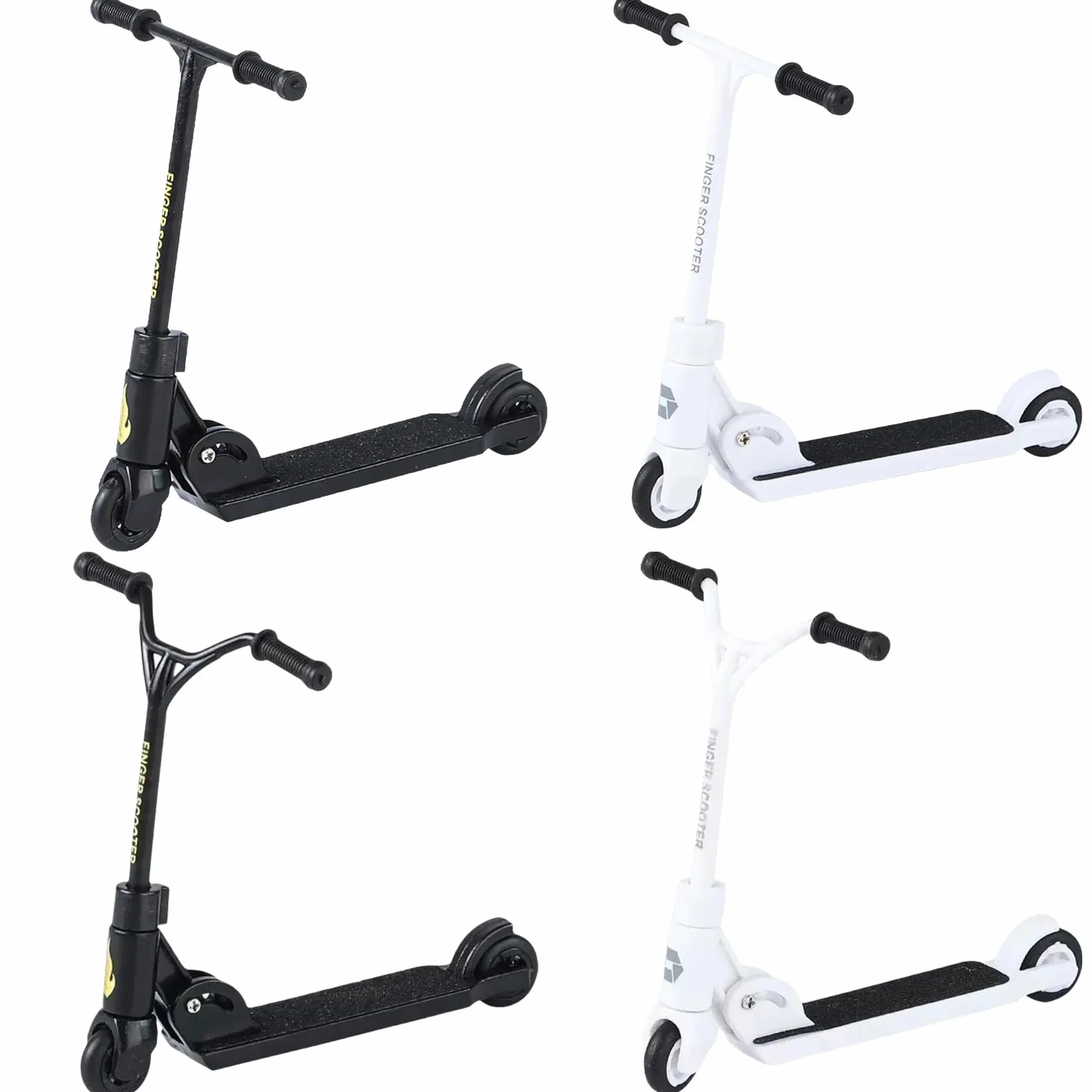 BAUCH 4 pezzi mini monopattino,set monopattino da dito,skateboard da dito, bici per imparare, mini monopattino da stunt,per bomboniere,riempitivi per fotografie