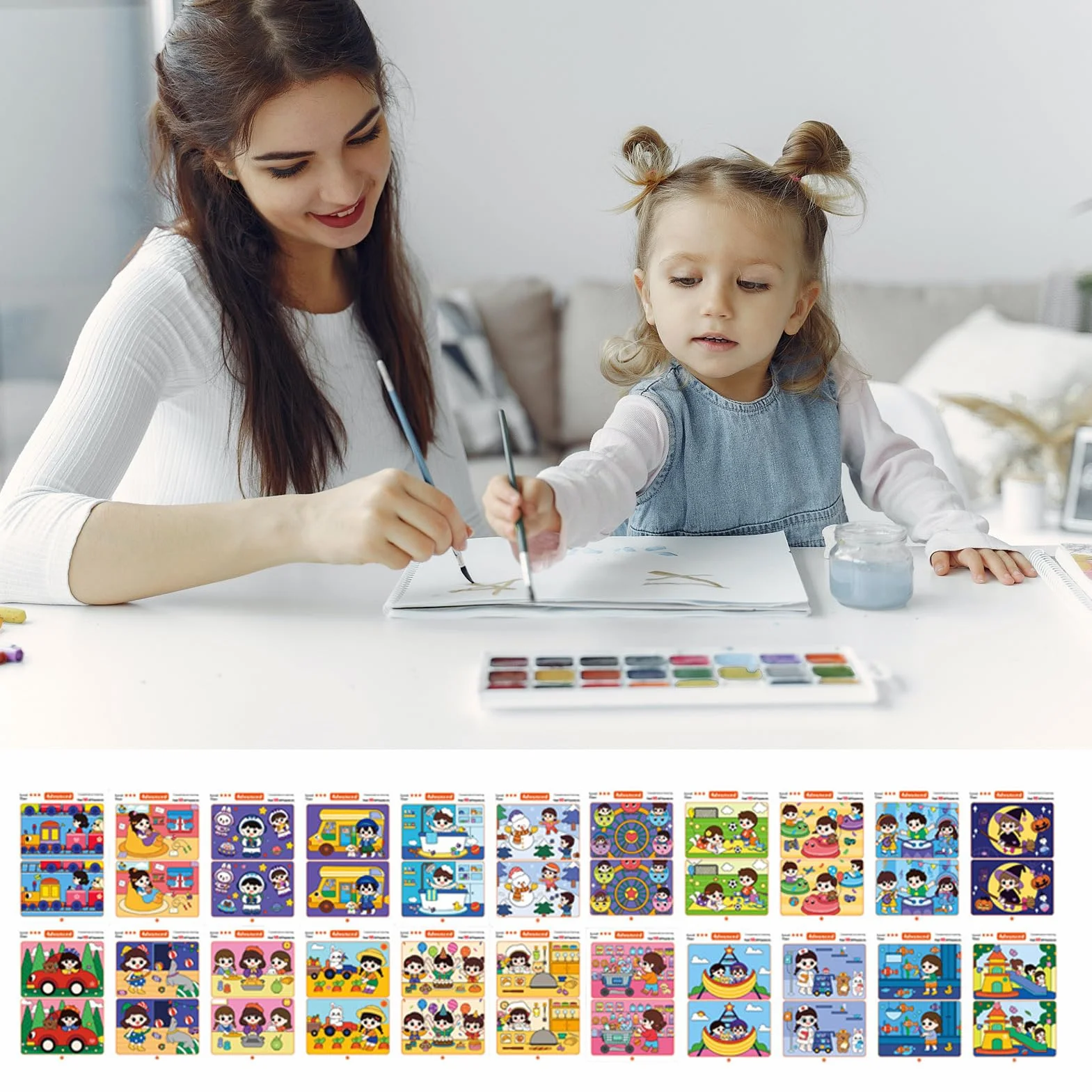 Trova il gioco della differenza - set di schede di apprendimento, pacchetto di potenziamento di memoria | del pensiero di risoluzione dei problemi, attività di sviluppo 'istruzione precoce,