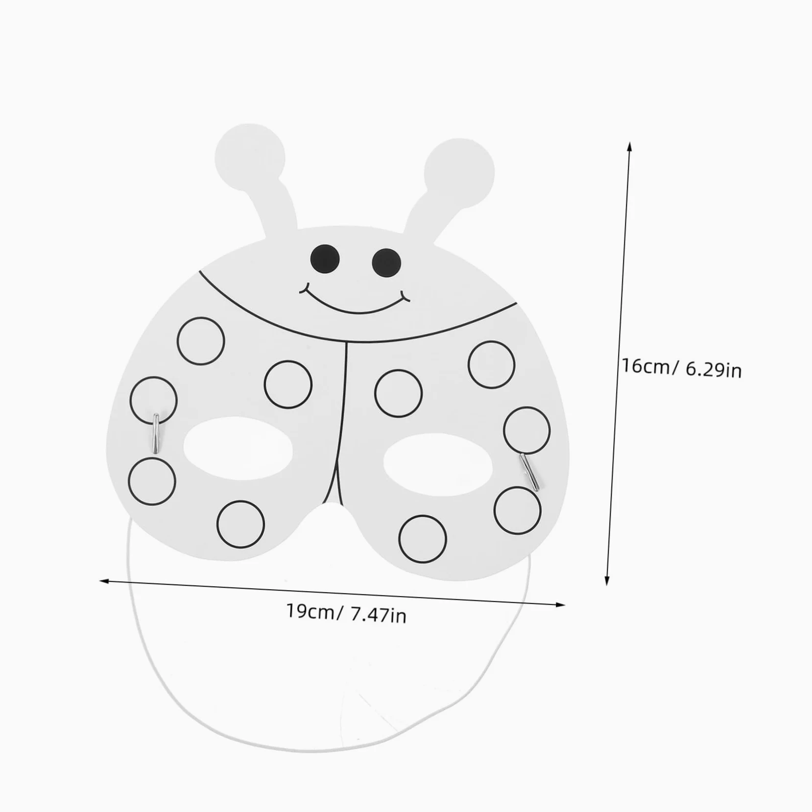 1 Set Maschere Di Animali Fai-da-te Per Bambini Maschere Vuote Maschera Vuota Maschera Non Verniciata Con Penne Ad Acquerello Per Creare Spettacoli Teatrali Da Colorare