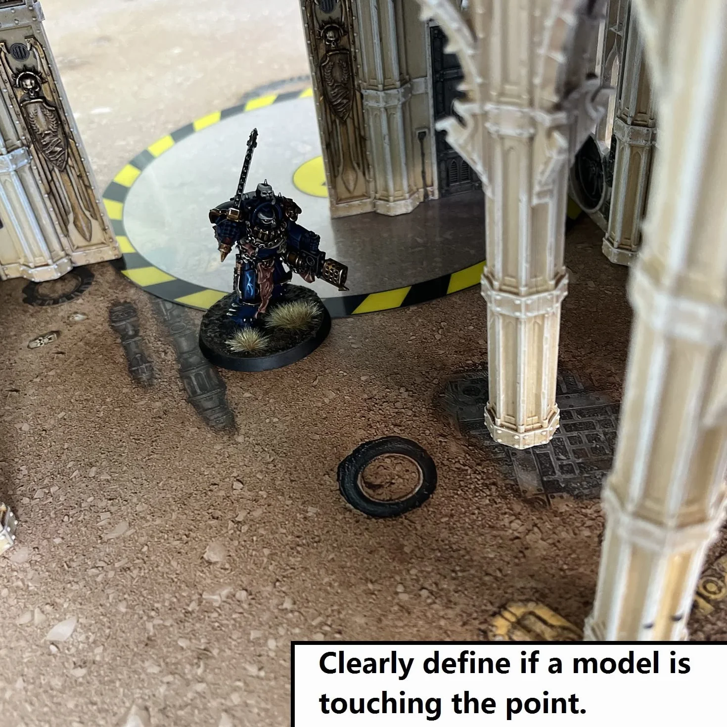 Jucoci Set di 6 marcatori per obiettivi, compatibili con Wargame, Warhammer 40k (miniatura non inclusa)