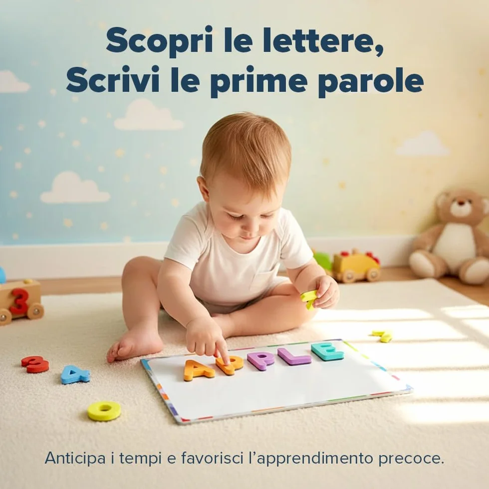 Smart Panda Magnetyczne Litery i Cyfry do Lodówki 263 el. Zestaw