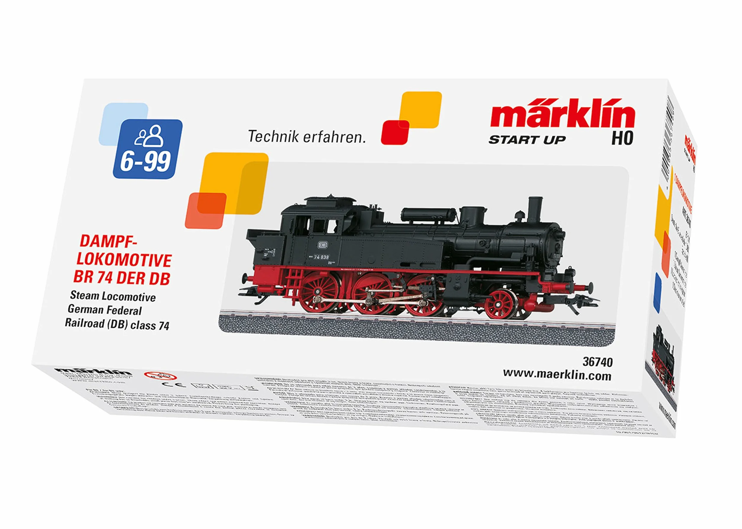 Märklin 36740 Locomotiva-Tender BR 74 Db