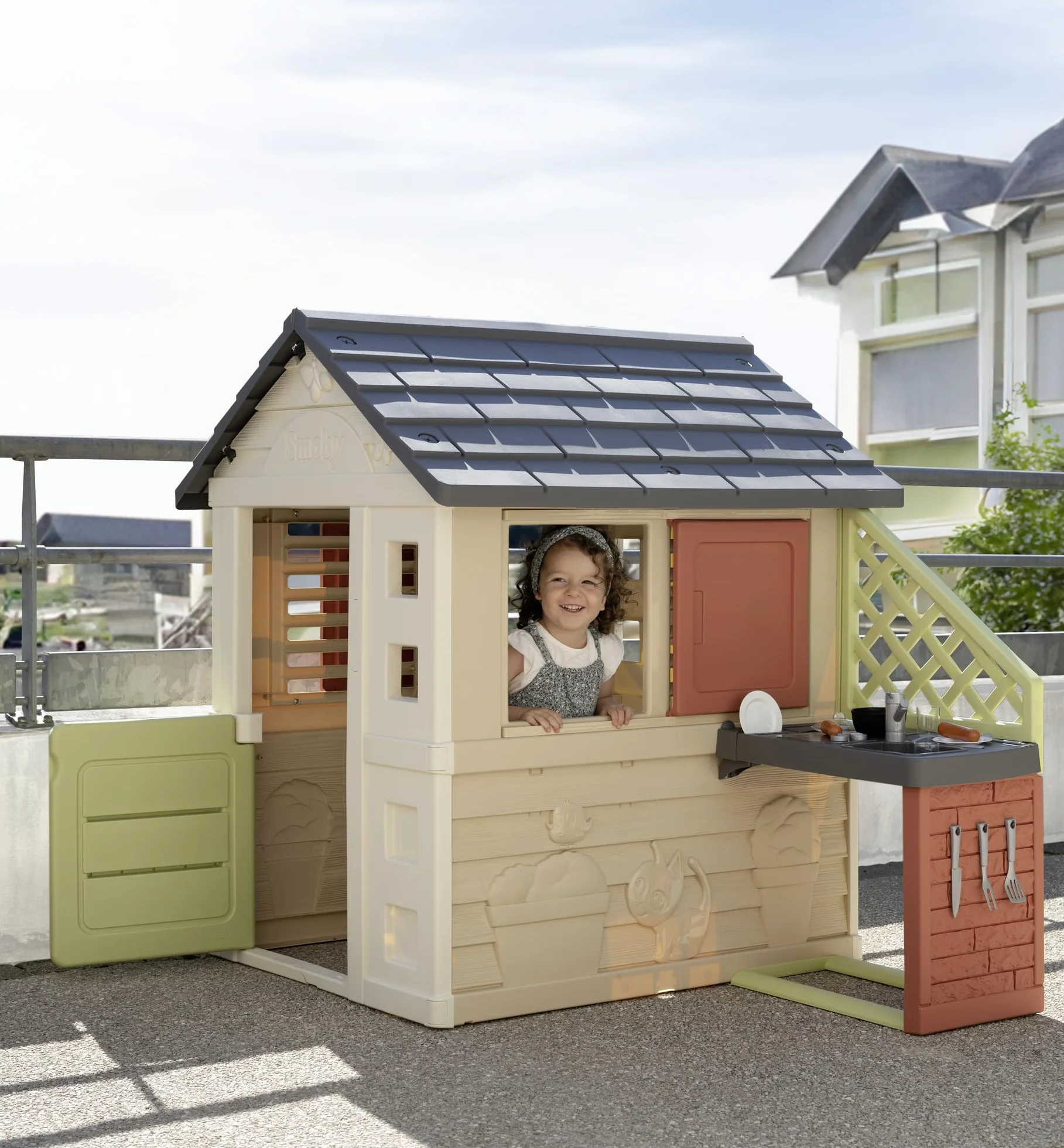 Smoby - Life Casetta Natura con cucina, dai 2 anni, con accessori, 7600810739