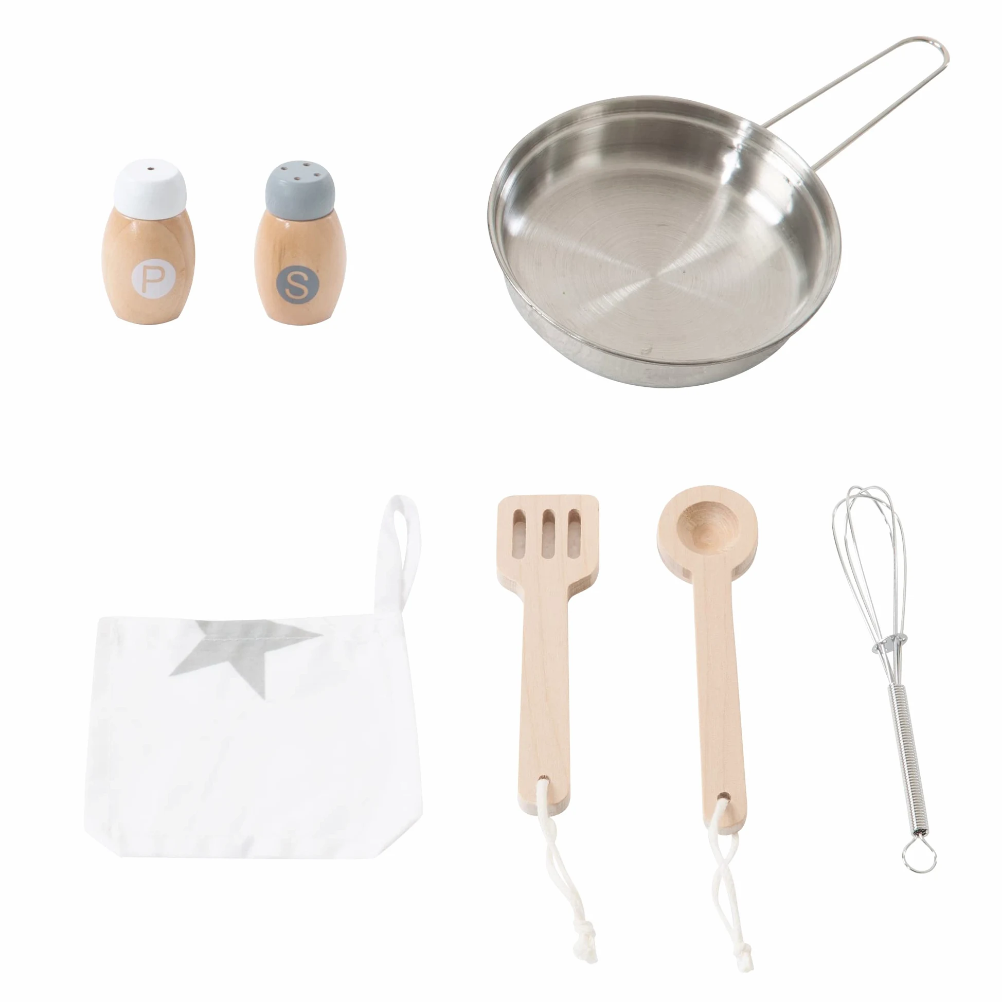 roba Cucina Giocattolo per Bambini, con Piano Cottura + Lavello, Accessori in Metallo e Legno, a Partire dai 3 Anni, Legno Naturale e Laccato Rosa