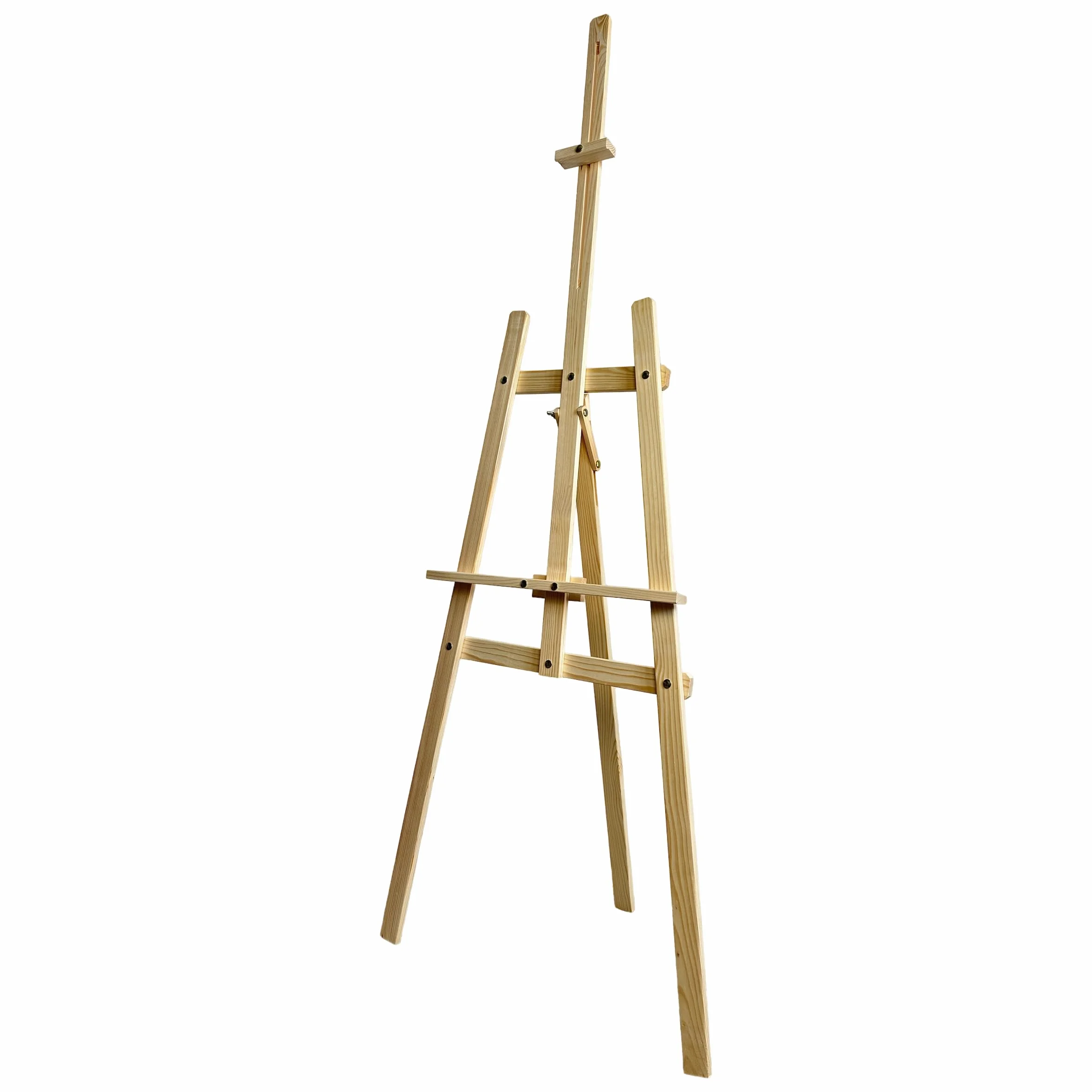 Cavalletto XXL in legno di pino 170 cm per tela fino a 100 cm Regolabile