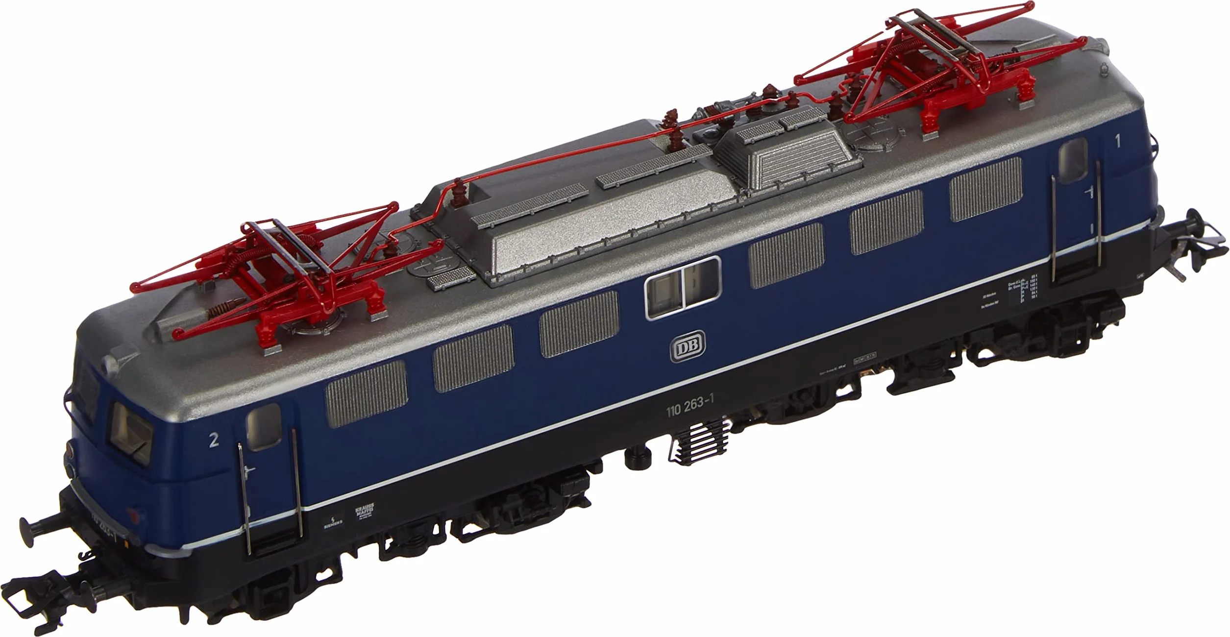 Märklin – Locomotiva elettrica serie 110.1 – 37108 classico, con pantografo a forbice 1973, digitale, modellino ferroviario, H0, E-Lok, 18.9 cm