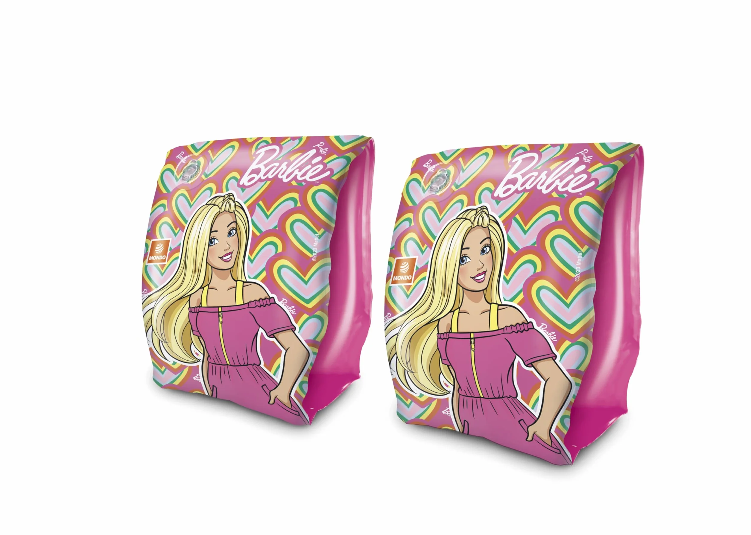 Mondo Toys - BARBIE Arm Bands - Braccioli di Sicurezza per bambini - Materiale PVC - Adatti a bambini da 2 a 6 anni con Peso 6-20 kg - 16936