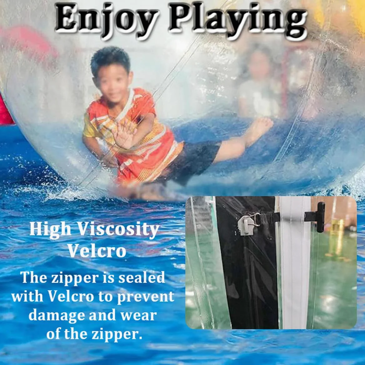 Palla da piscina in PVC - Palla da passeggio in acqua da 1,5/1,8/2/2,5 m con pompa ad aria elettrica, palla da passeggio trasparente in acqua, attrezzatura gonfiabile per l'intrattenimento,1.5m