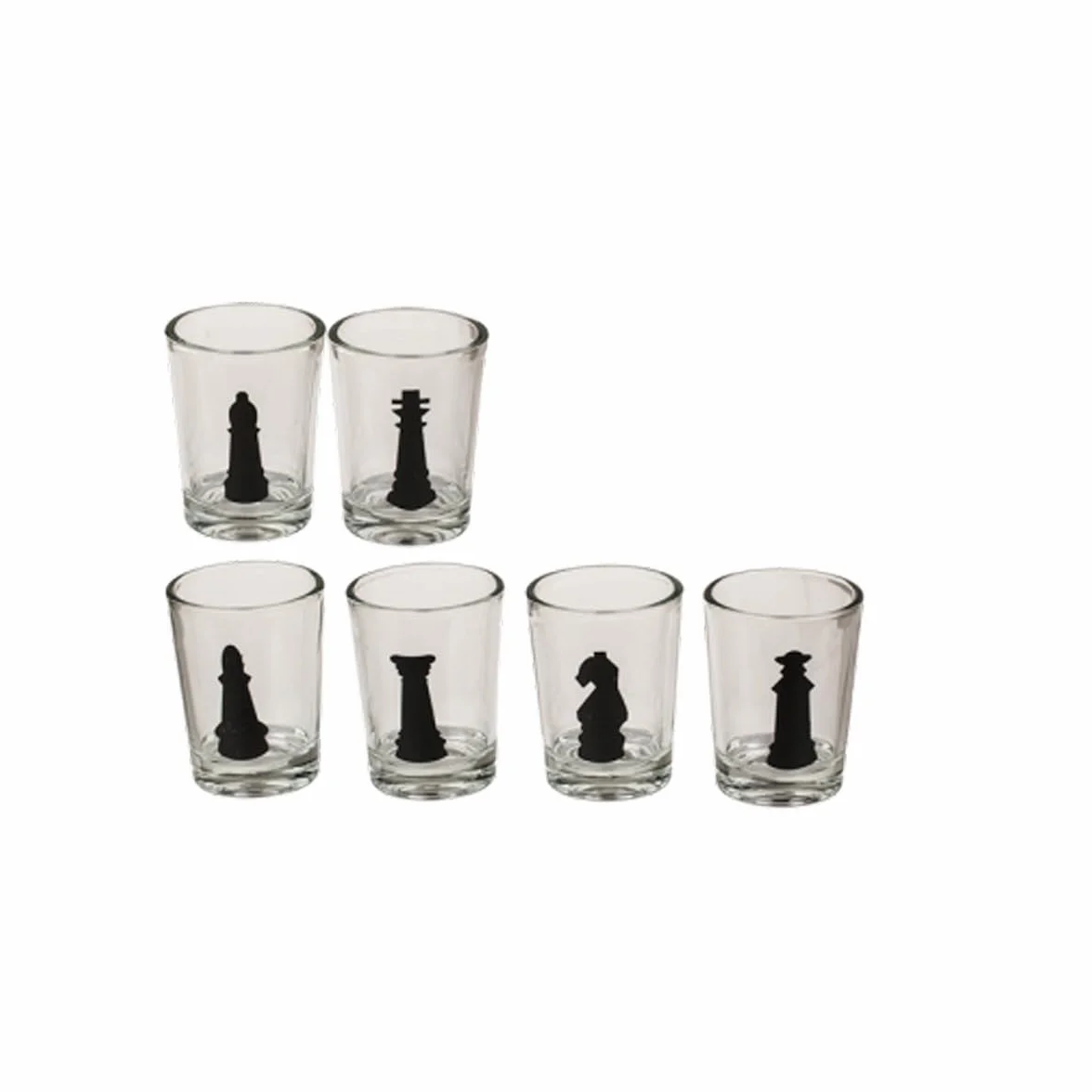 Luxury Candele - Set di scacchi con 32 bicchieri, 35 x 35 cm, in confezione regalo