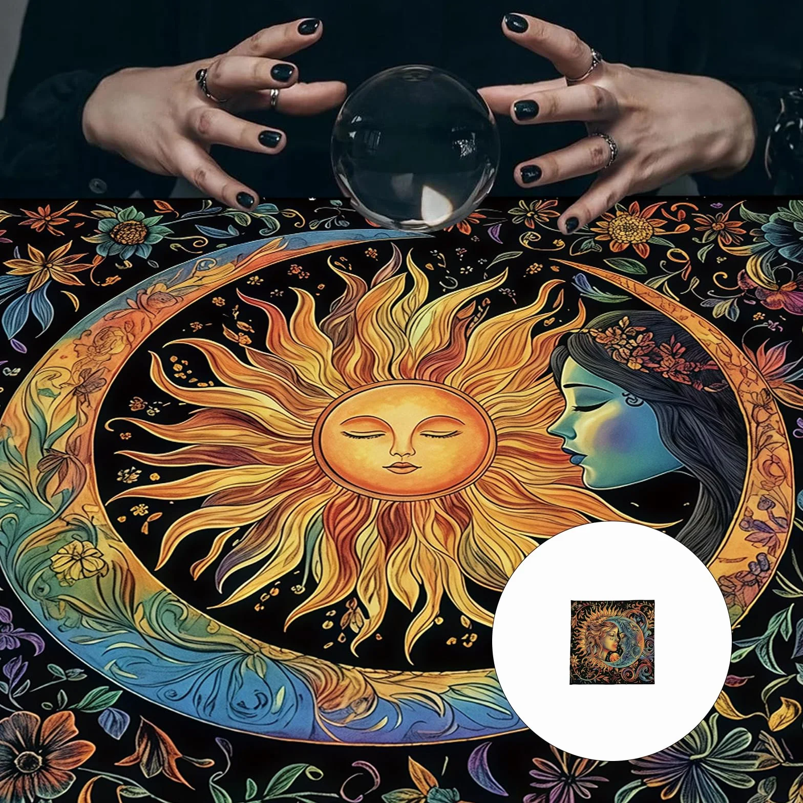 Pratico Tarocchi Pieghevole Panno Facile Da Pulire Velluti Divinazione Mat Tessuto Texture Adatto Per Pratiche Spirituali