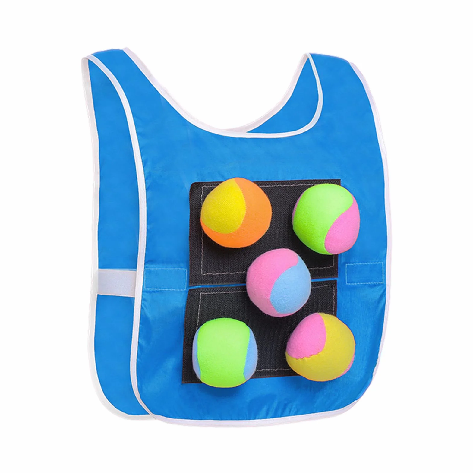 Generico Stick Ball Glet - Fabric morbido, gilet Dodgeball da gioco, set di giochi interattivi | Include 5 palle morbide per il gioco di cattura, perfette per in famiglia all'aperto