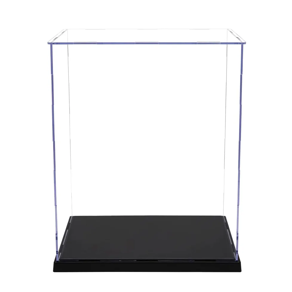 Odoria Teca Espositiva Acrilica Vetrina: 30 cm Alta Scatola Protettore Trasparente per Bambole Action Figure Statue Trofei 25 cm Oggetti da Collezione, Montaggio Richiesto