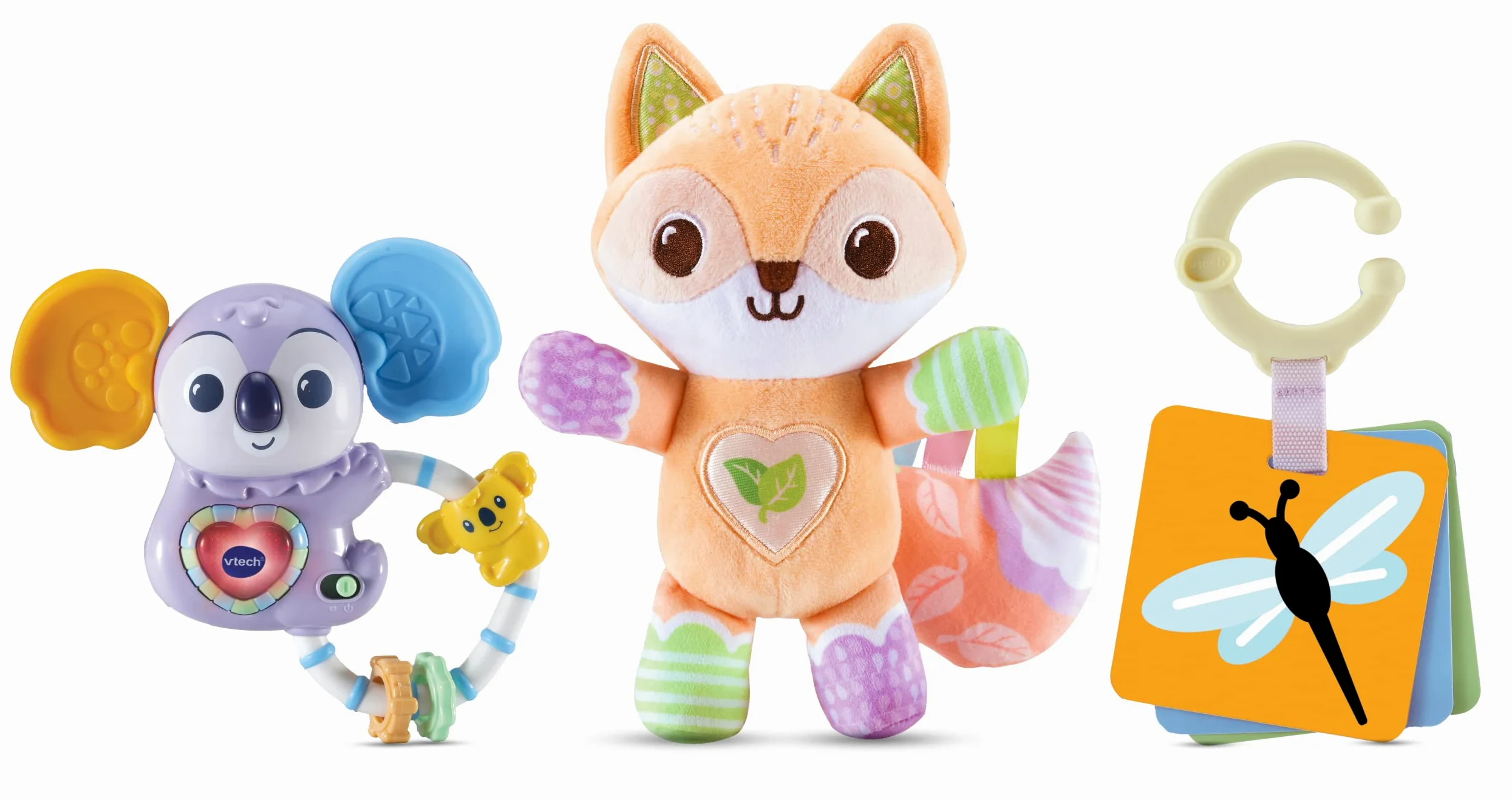 VTech Set Regalo Fox & Friends | Volpe coccolosa, sonaglio Koala Musicale e Scheda didattica | Giocattoli per Bambini per Lo Sviluppo motorio | Adatto per Bambini da 0 Mesi in su
