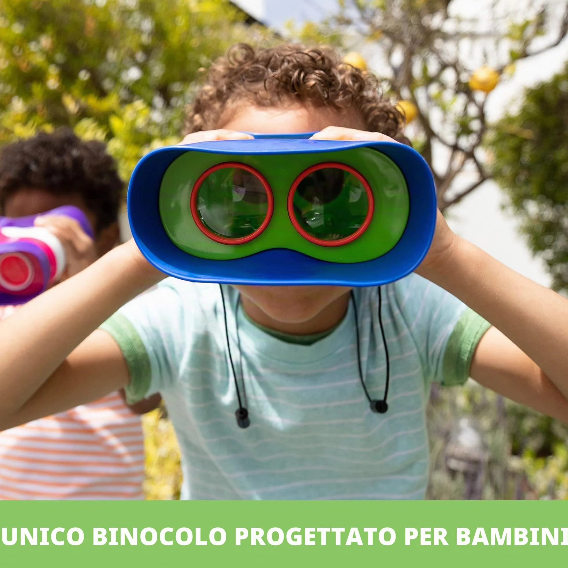 Learning Resources GeoSafari Jr. Kidnoculars – Binocolo Educativo per Bambini 3+, Senza Messa a Fuoco, Gioco da Esterno per Esplorazione e Osservazione della Natura